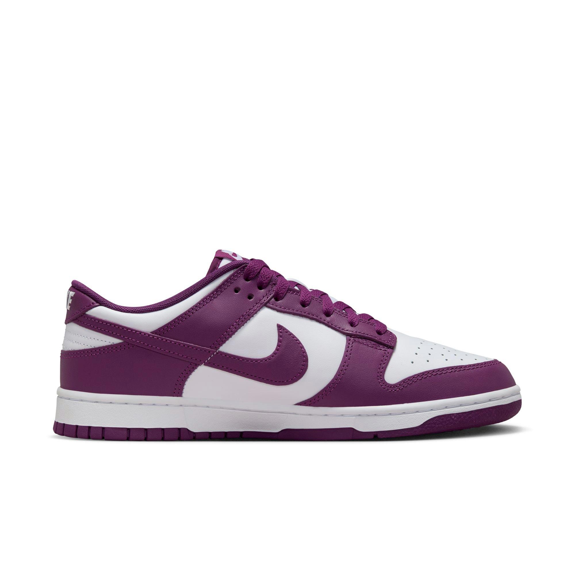 Nike Dunk Low Retro "White/Viotech" Men's Shoe - WHITE/PURPLE Thumbnail View 2