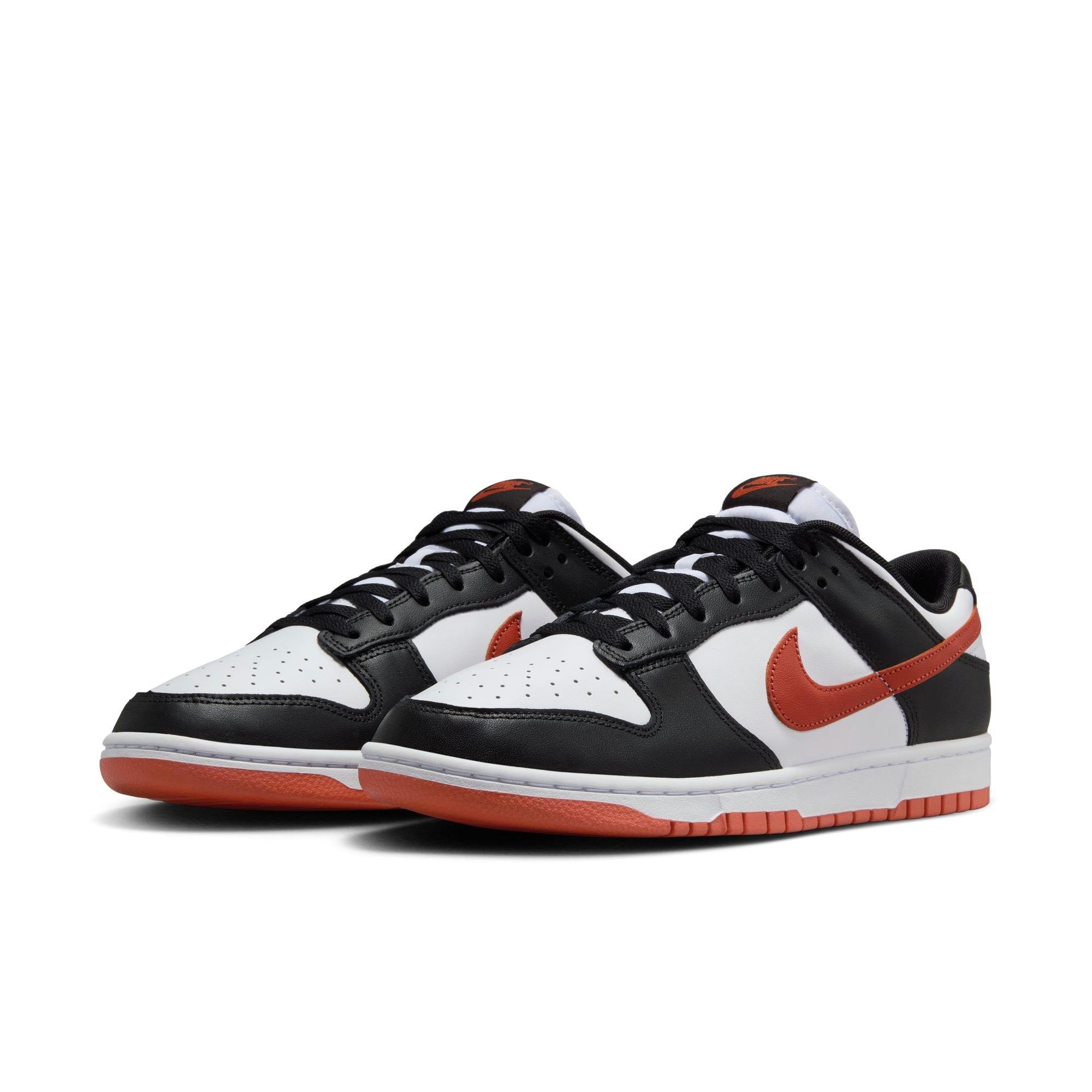 Nike Dunk Low Retro "White/Dragon Red/Black" Men's Shoe - WHITE/RED/BLACK Thumbnail View 5