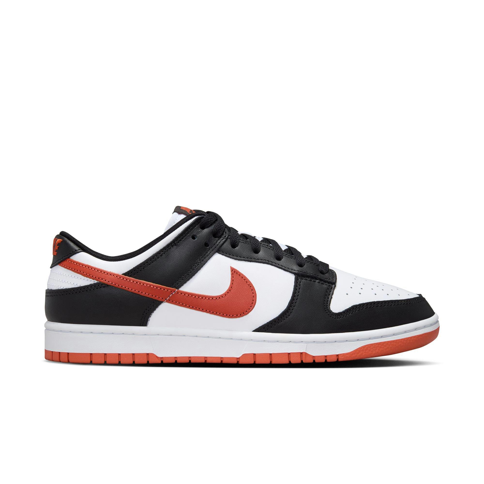 Nike Dunk Low Retro "White/Dragon Red/Black" Men's Shoe - WHITE/RED/BLACK Thumbnail View 1