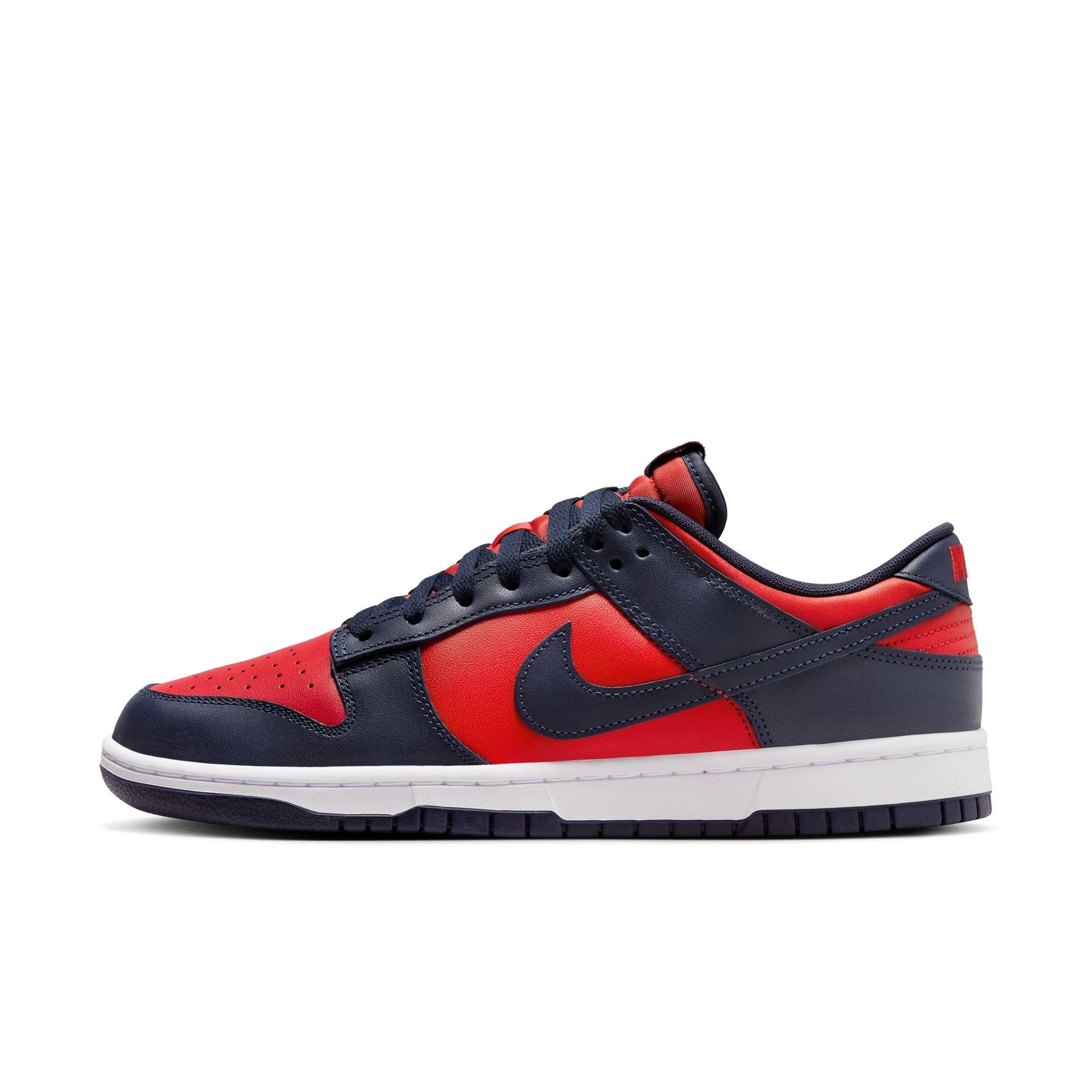 Nike Dunk Low Retro "University Red/Obsidian/White" Men's Shoe - RED/WHITE Thumbnail View 3