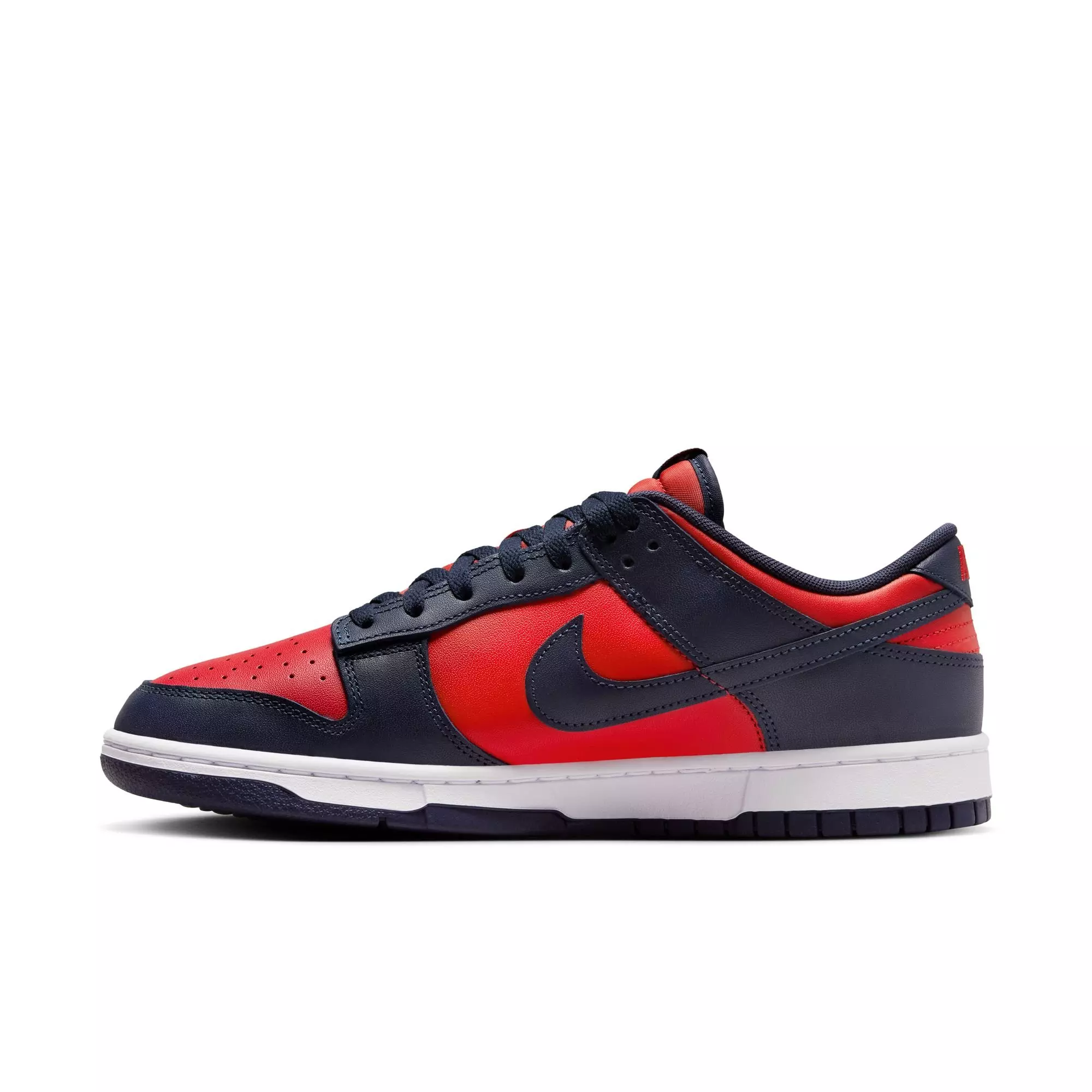 Nike Dunk Low Retro "University Red/Obsidian/White" Men's Shoe - RED/WHITE