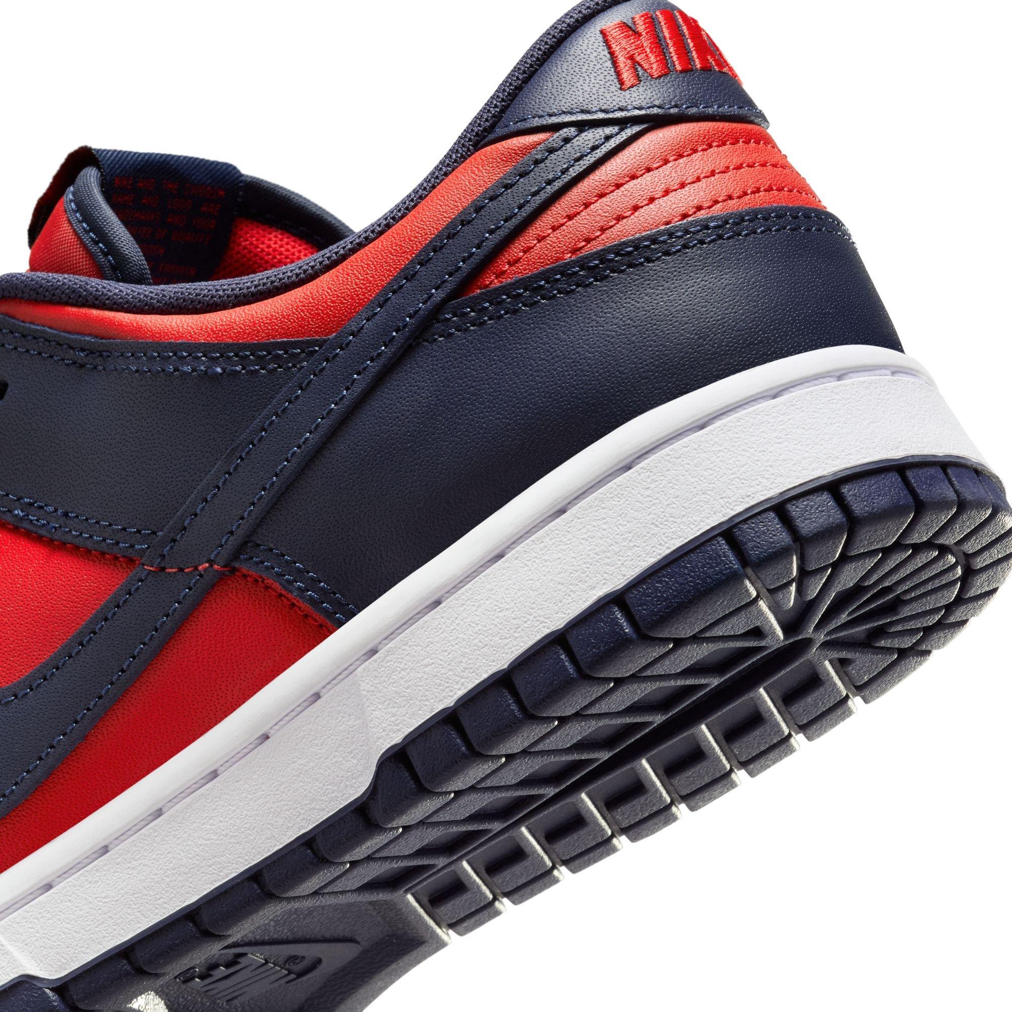 Nike Dunk Low Retro "University Red/Obsidian/White" Men's Shoe - RED/WHITE Thumbnail View 8