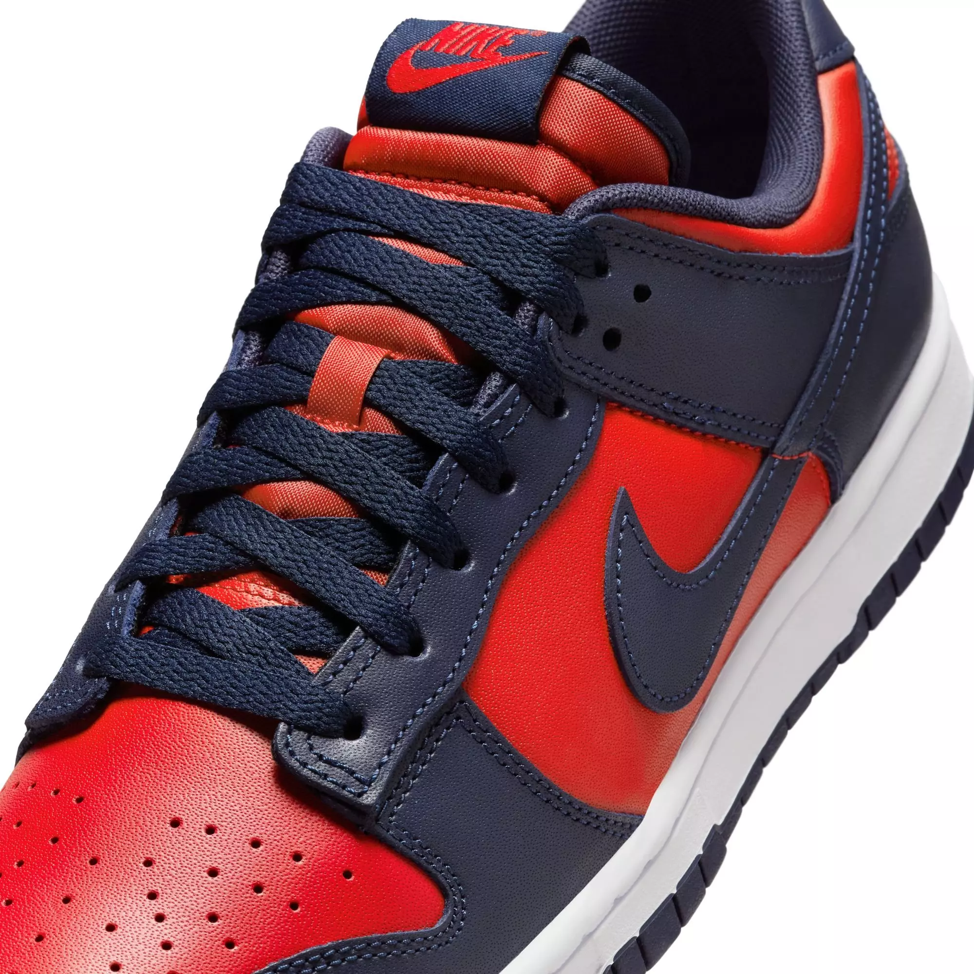 Nike Dunk Low Retro "University Red/Obsidian/White" Men's Shoe - RED/WHITE