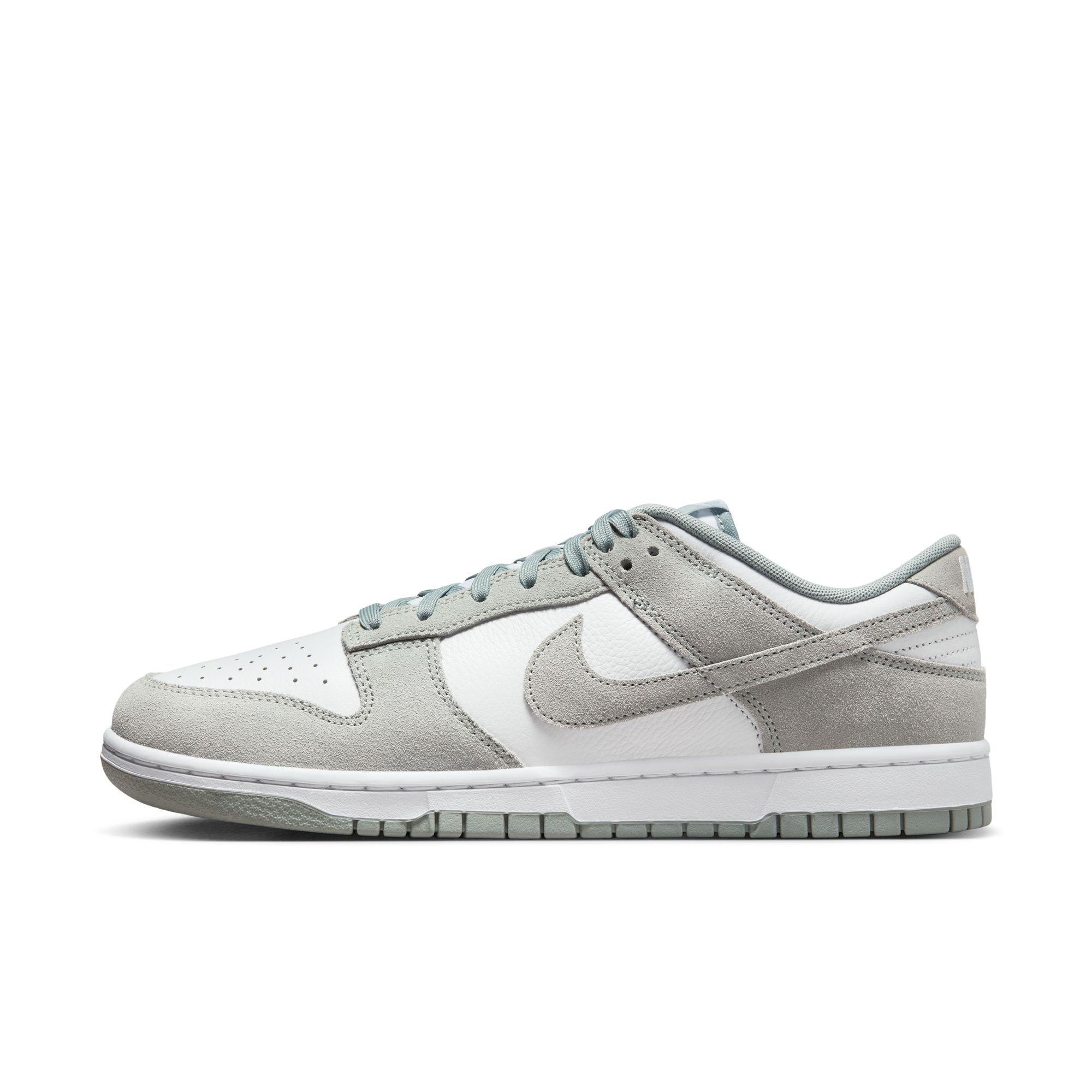 Nike Dunk Low Retro SE "White/Light Pumice" Men's Shoe - WHITE/GREY Thumbnail View 3