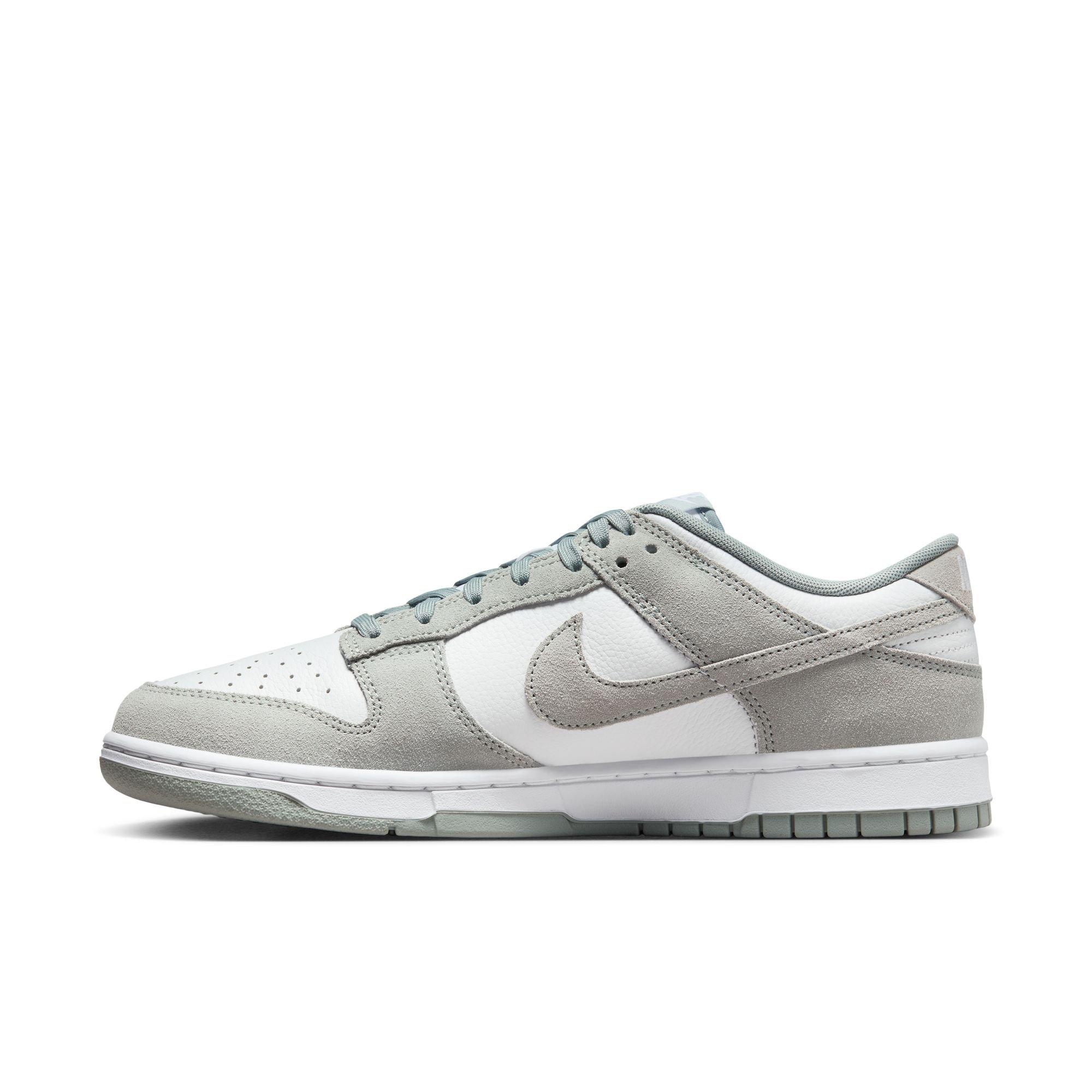 Nike Dunk Low Retro SE "White/Light Pumice" Men's Shoe - WHITE/GREY Thumbnail View 4