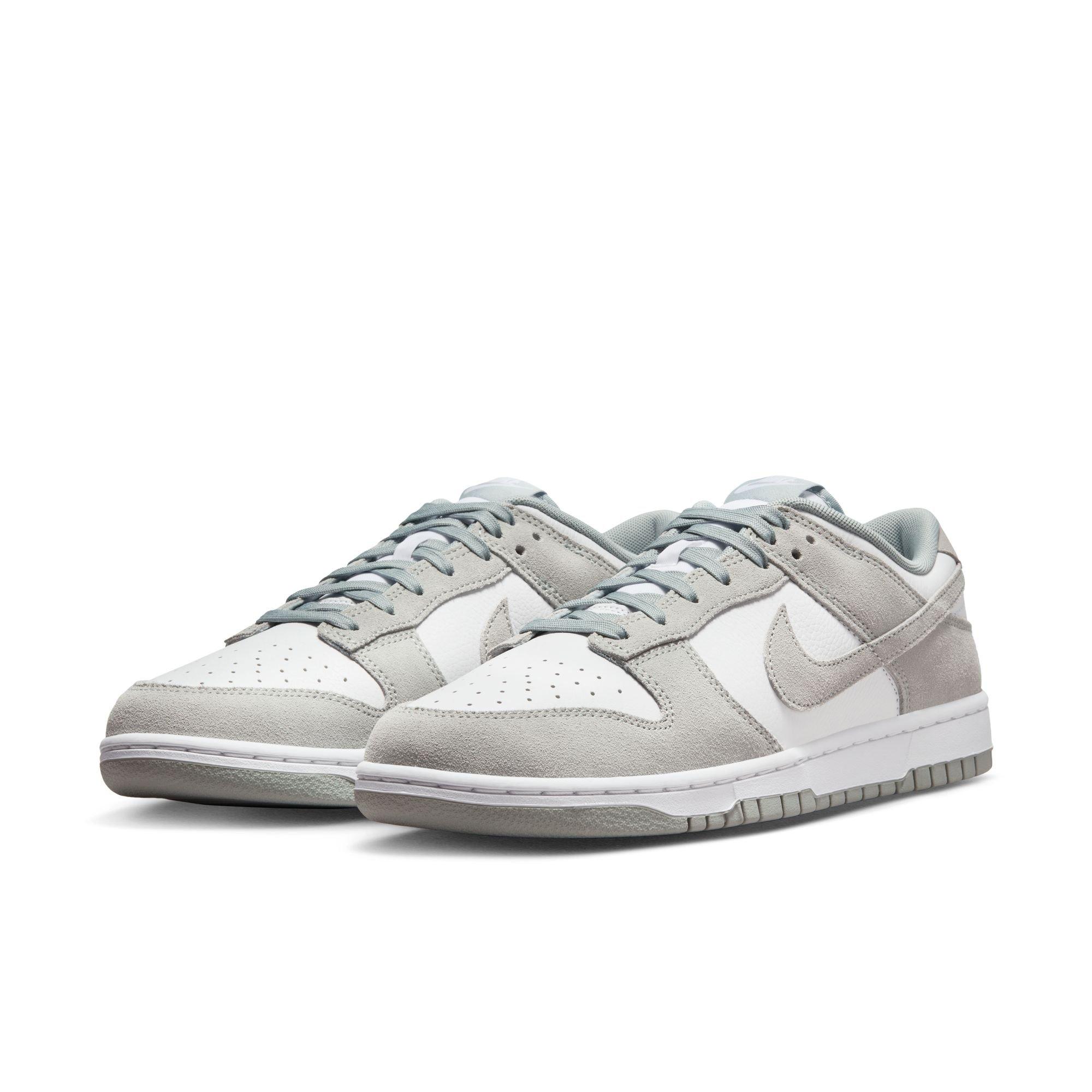 Nike Dunk Low Retro SE "White/Light Pumice" Men's Shoe - WHITE/GREY Thumbnail View 5