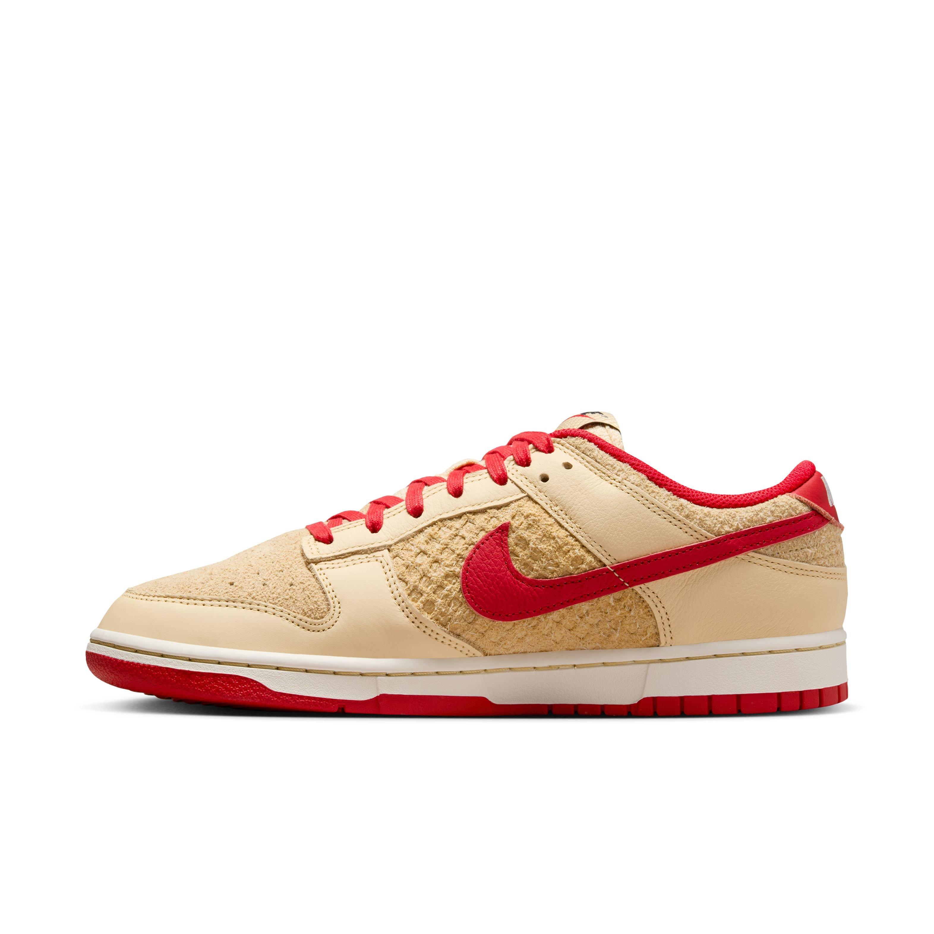 Nike Dunk Low Retro SE &ldquo;Strawberry Waffle&rdquo; Men's Shoe - PALE VANILLA/UNIVERSITY RED/SAIL Thumbnail View 8