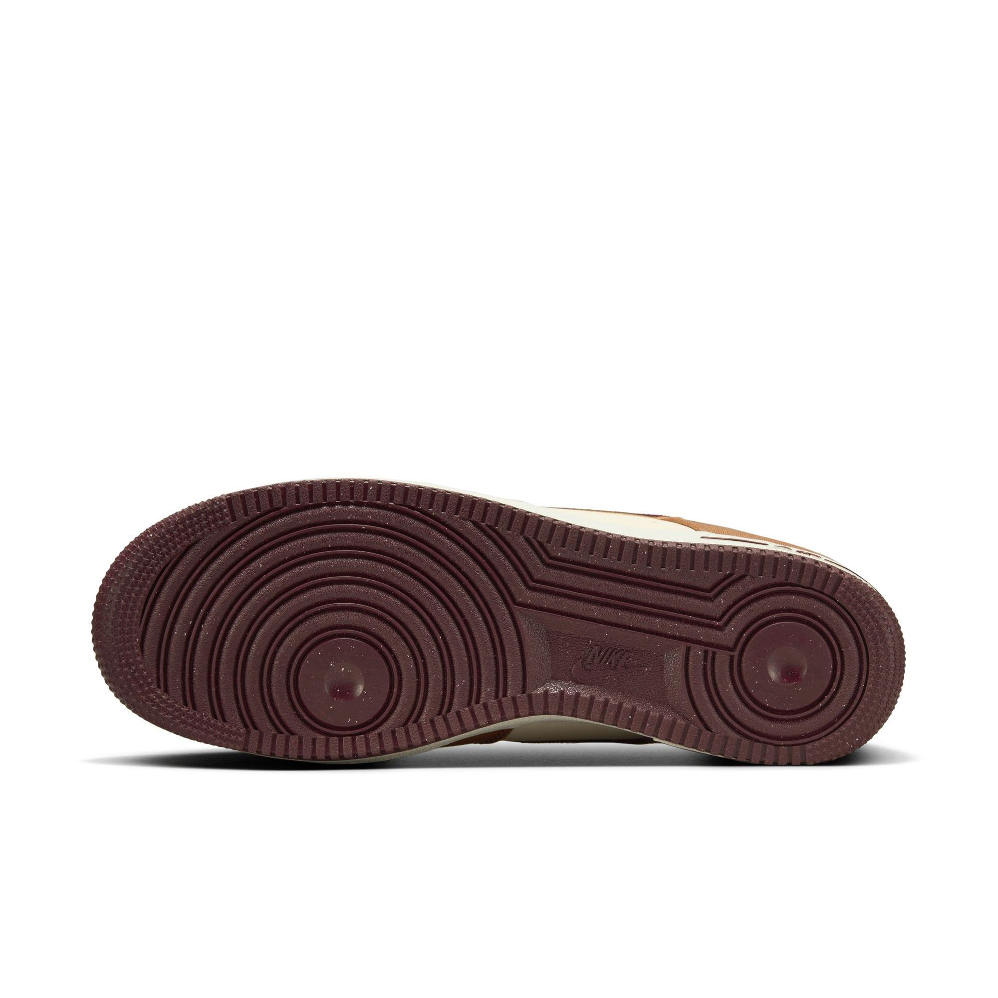 Nike Air Force 1 '07 LV8 "Lt British Tan/Burgundy Crush" Men's Shoe - TAN Thumbnail View 8