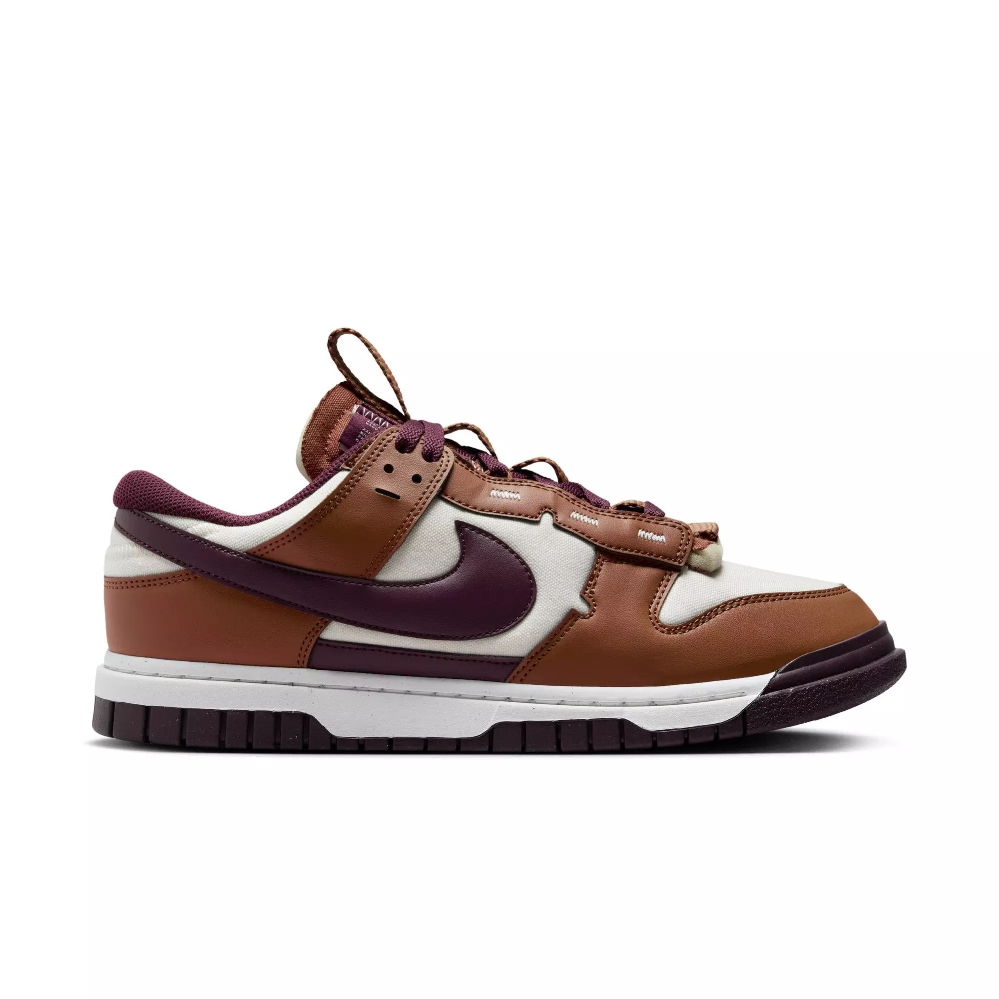 Nike Dunk Low Jumbo "Lt British Tan/Burgundy Crush" Men's Shoe - TAN