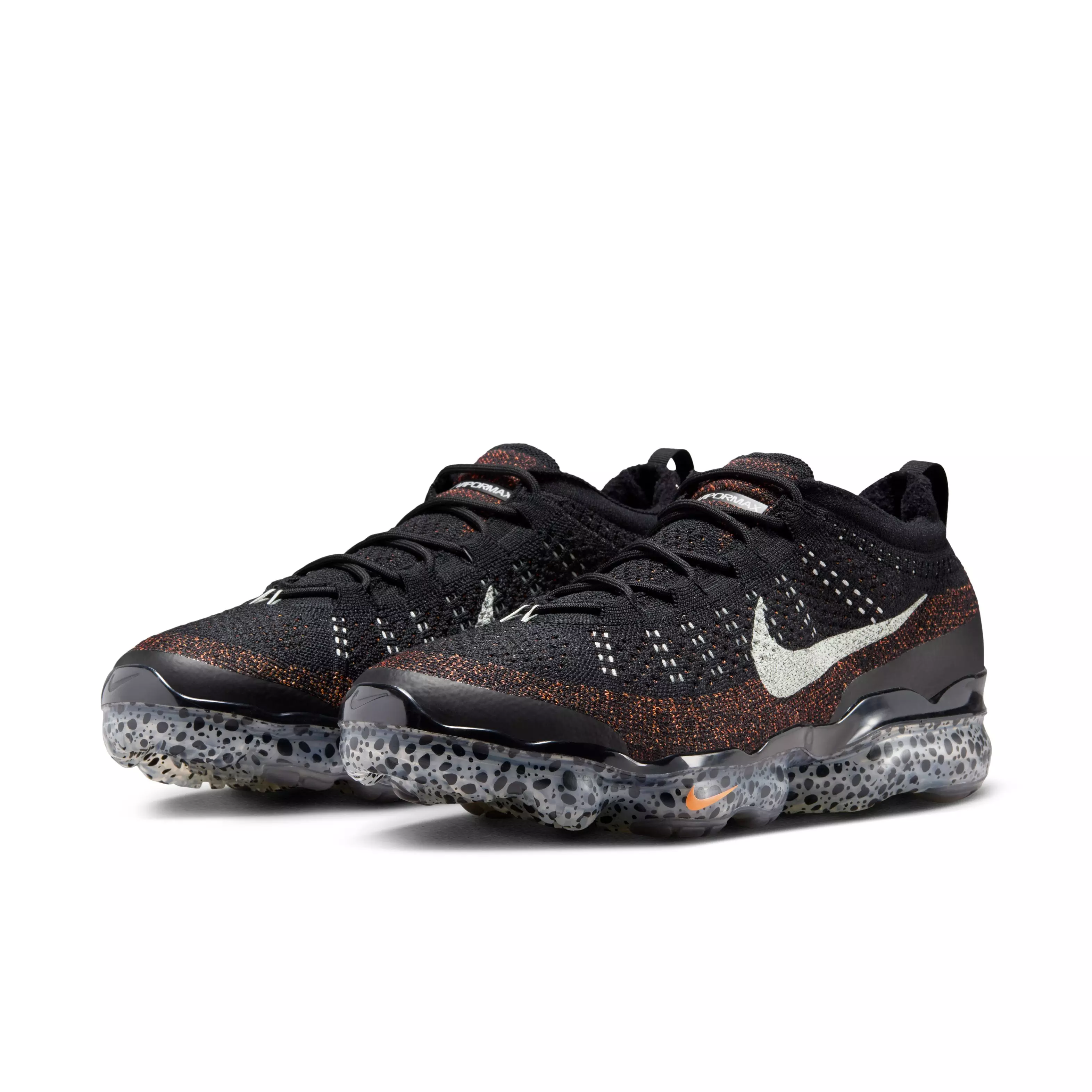 Nike Air VaporMax 2023 Flyknit "Electric" Men's Shoe - LIGHT SILVER/BLACK/TOTAL ORANGE