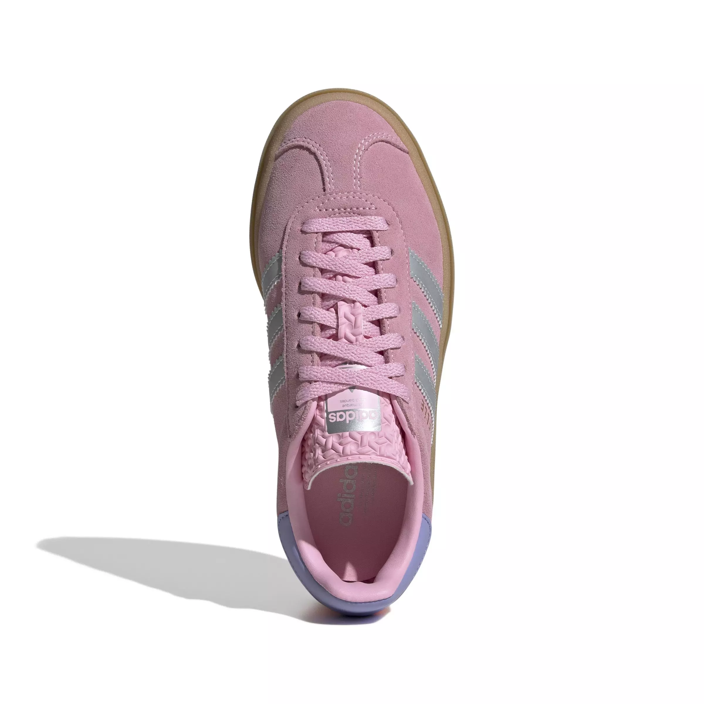 adidas Originals Gazelle Bold "True Pink/Silver Metallic/Light Purple" Grade School Girls' Shoe - PINK/SILVER