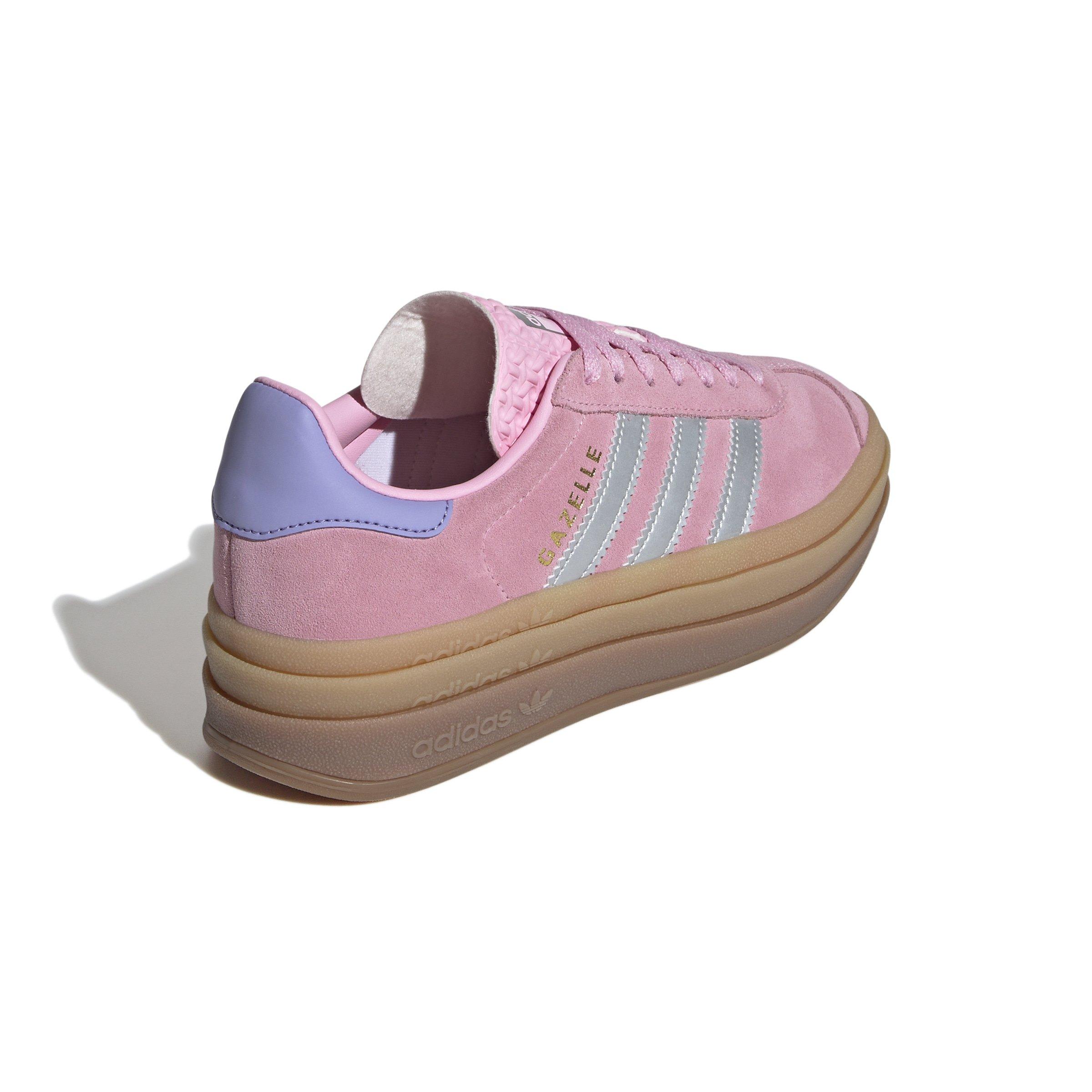 adidas Originals Gazelle Bold "True Pink/Silver Metallic/Light Purple" Grade School Girls' Shoe - PINK/SILVER Thumbnail View 6