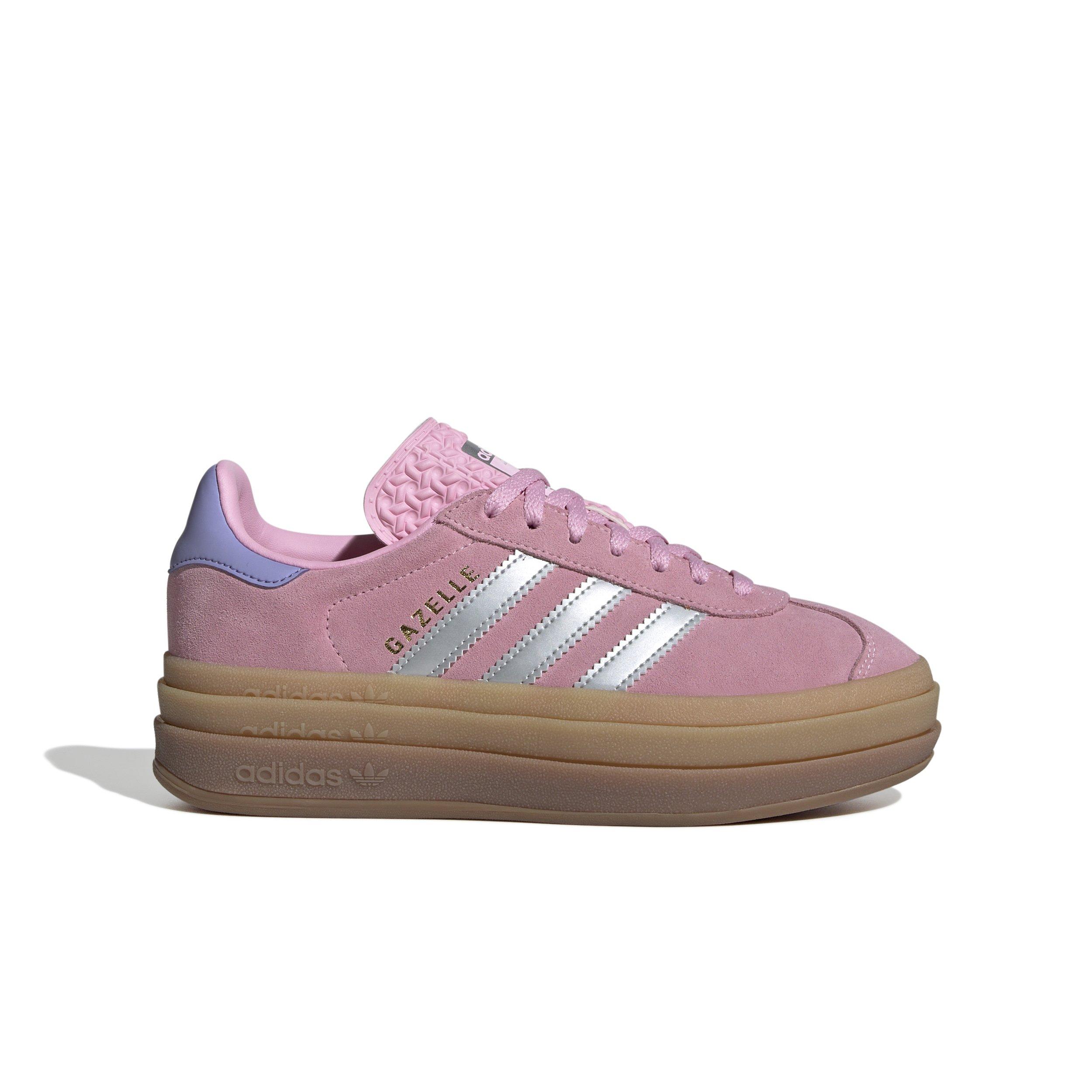 adidas Originals Gazelle Bold "True Pink/Silver Metallic/Light Purple" Grade School Girls' Shoe - PINK/SILVER Thumbnail View 1