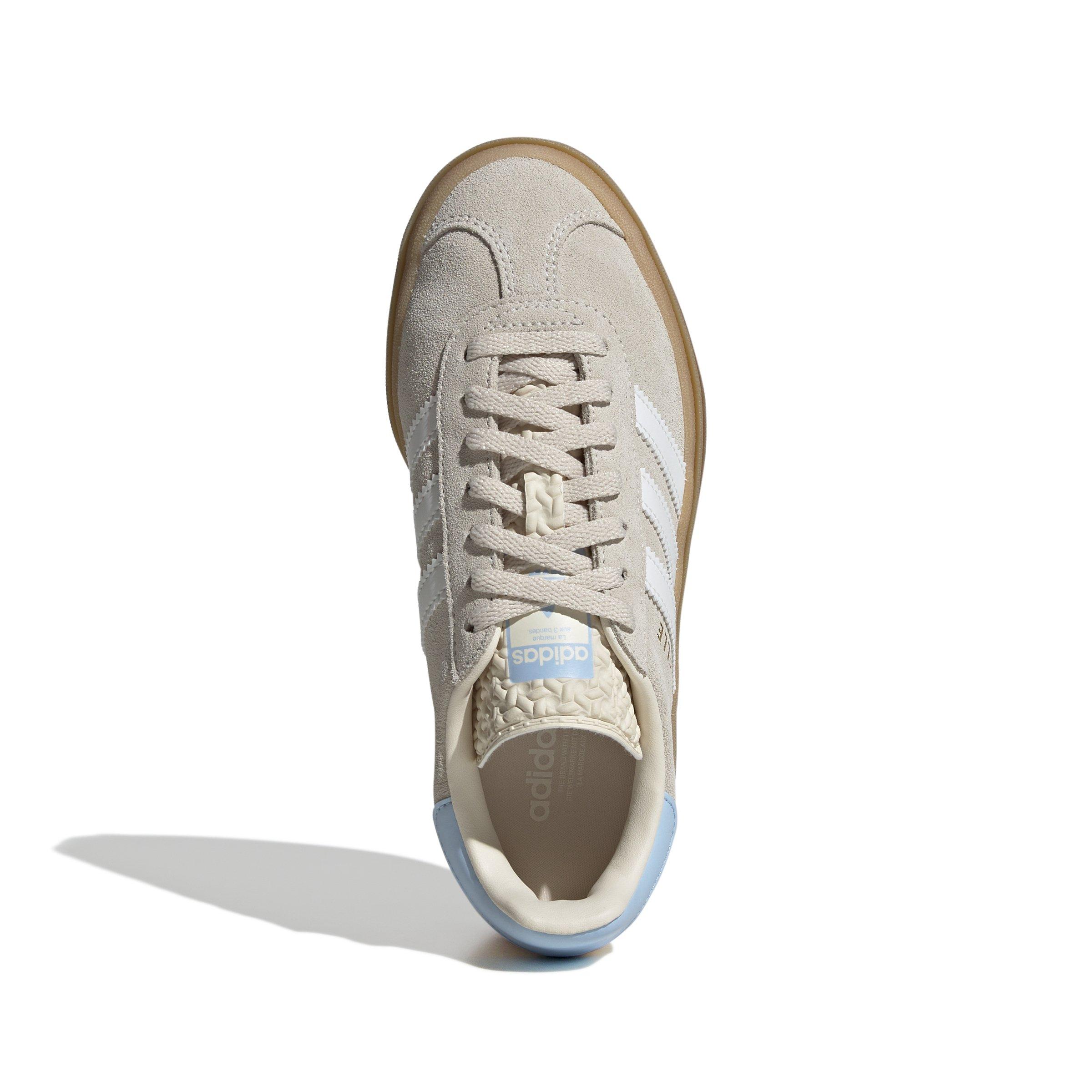 adidas Originals Gazelle Bold "Wonder White/Cloud White/Clear Sky" Grade School Girls' Shoe - TAN Thumbnail View 8