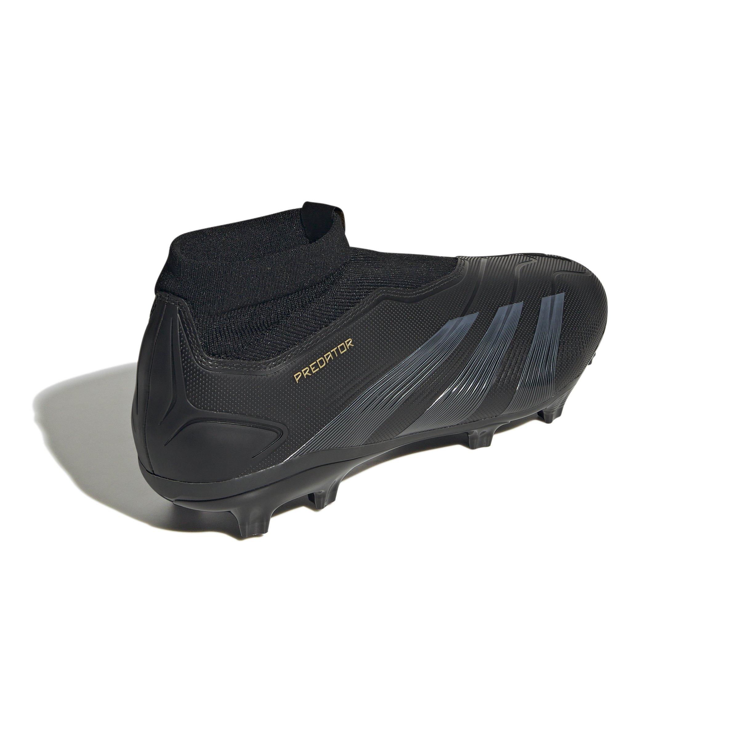 adidas Predator League LL FG "Core Black/Carbon/Gold Metallic" Men's Soccer Cleat - BLACK/GOLD Thumbnail View 6