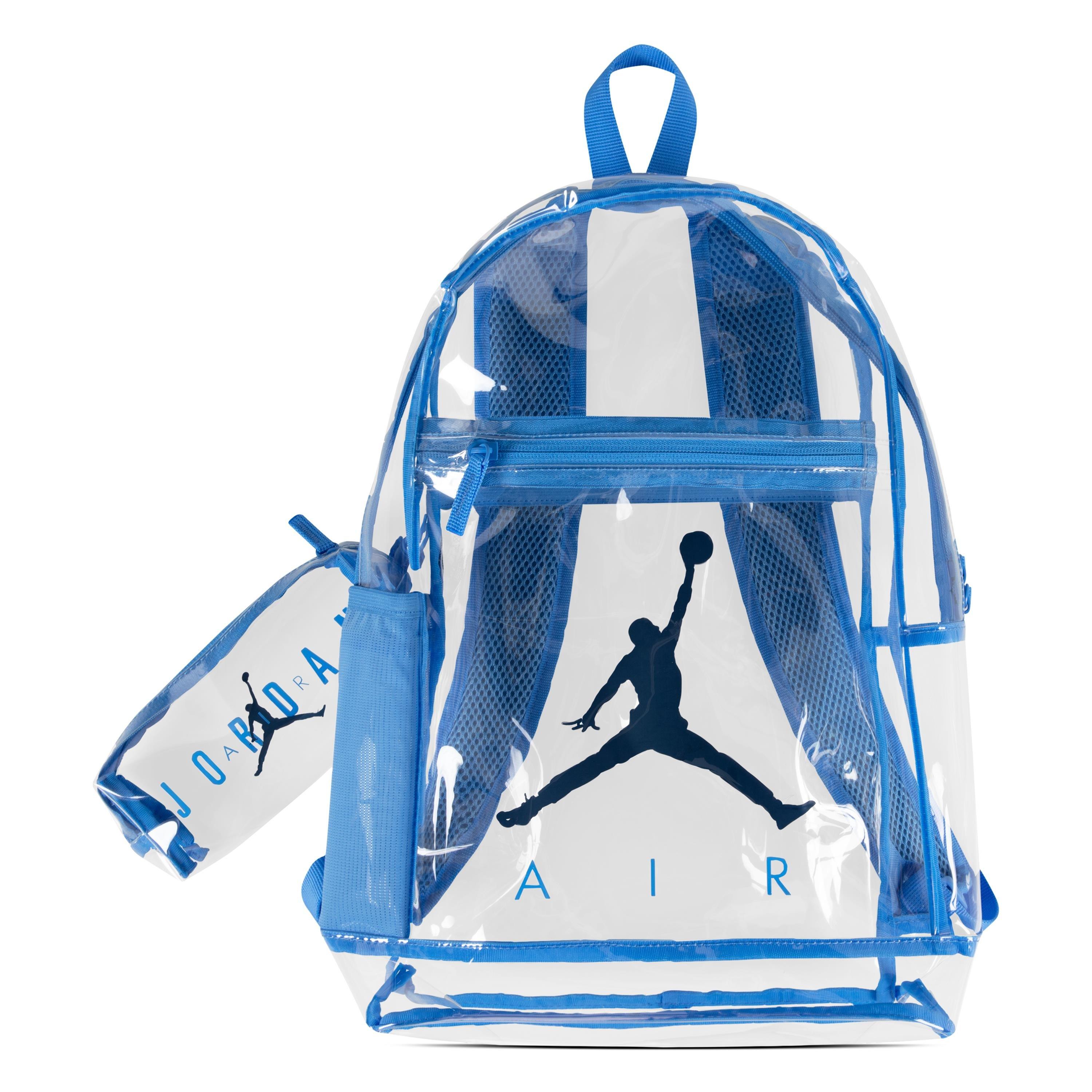 Jordan Air School Clear Backpack - Blue
