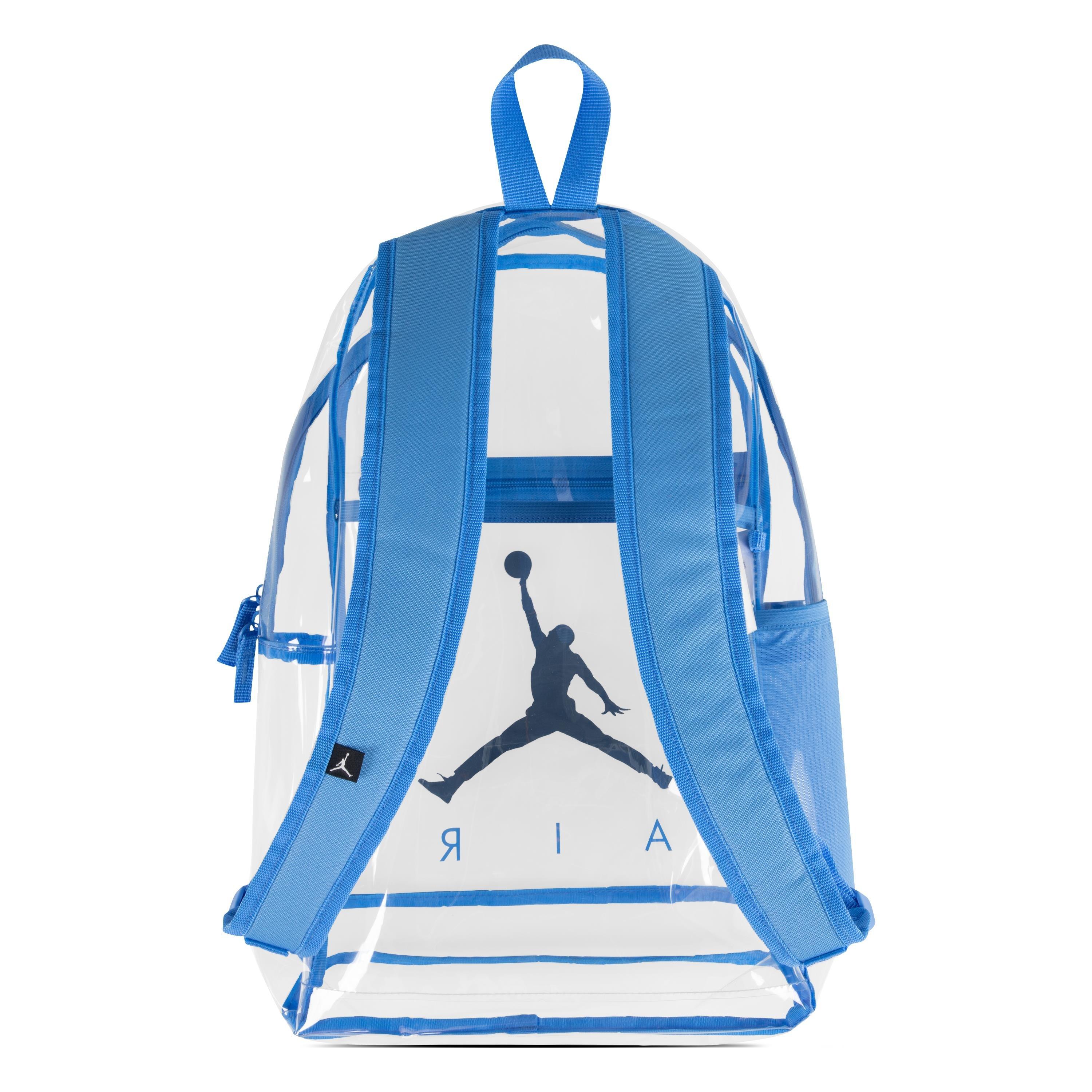 Jordan Air School Clear Backpack - Blue