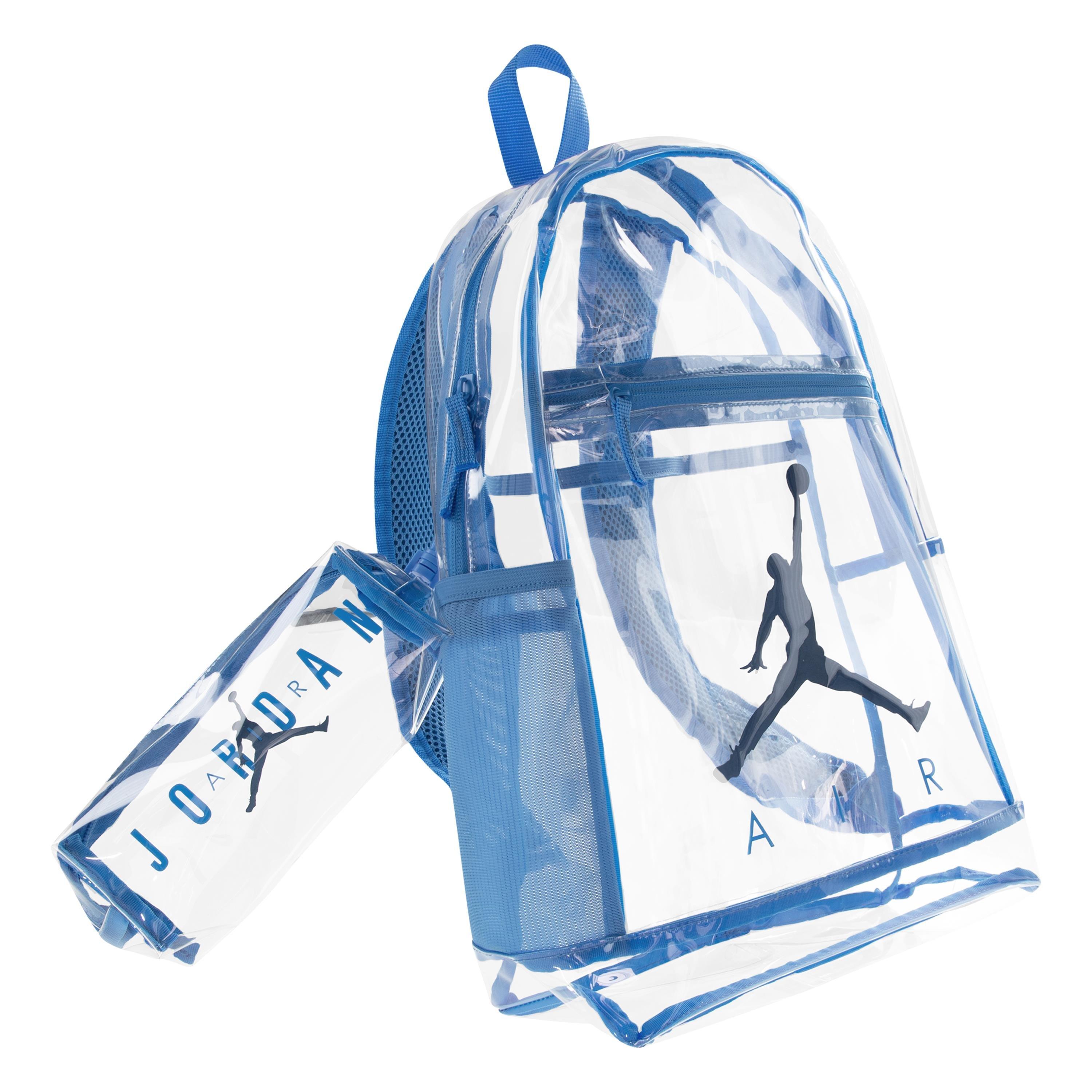Jordan Air School Clear Backpack - Blue