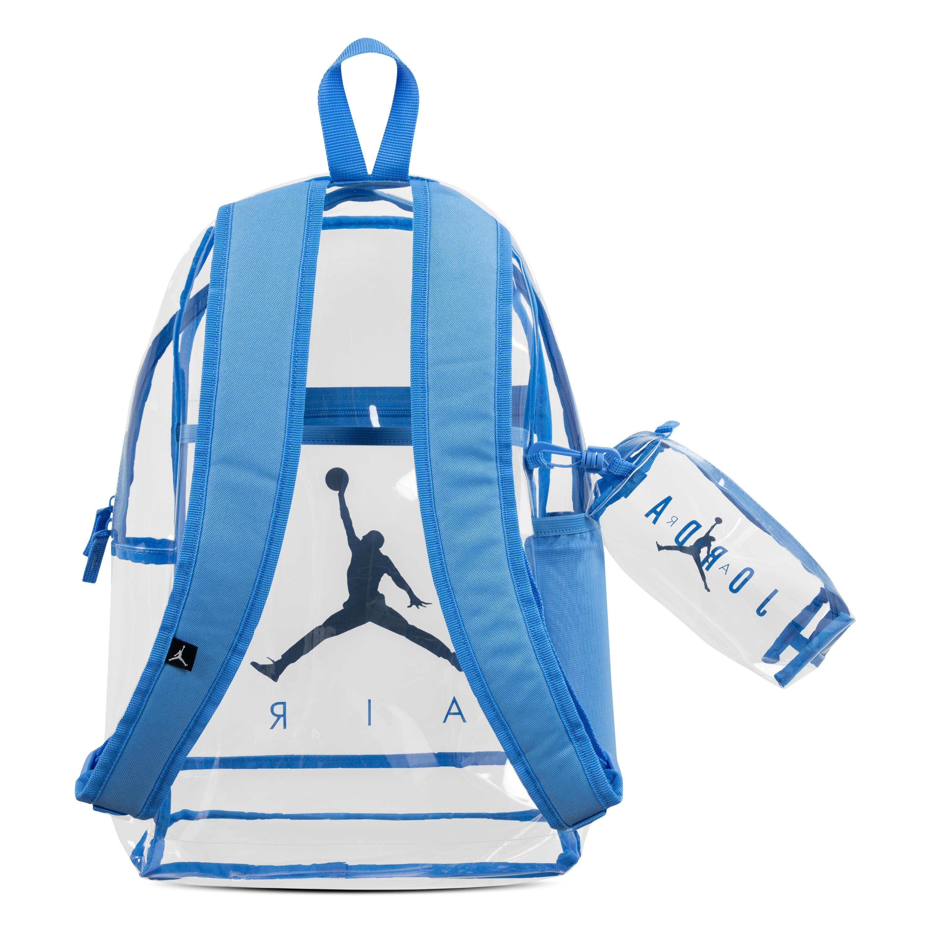 Jordan Air School Clear Backpack - Blue