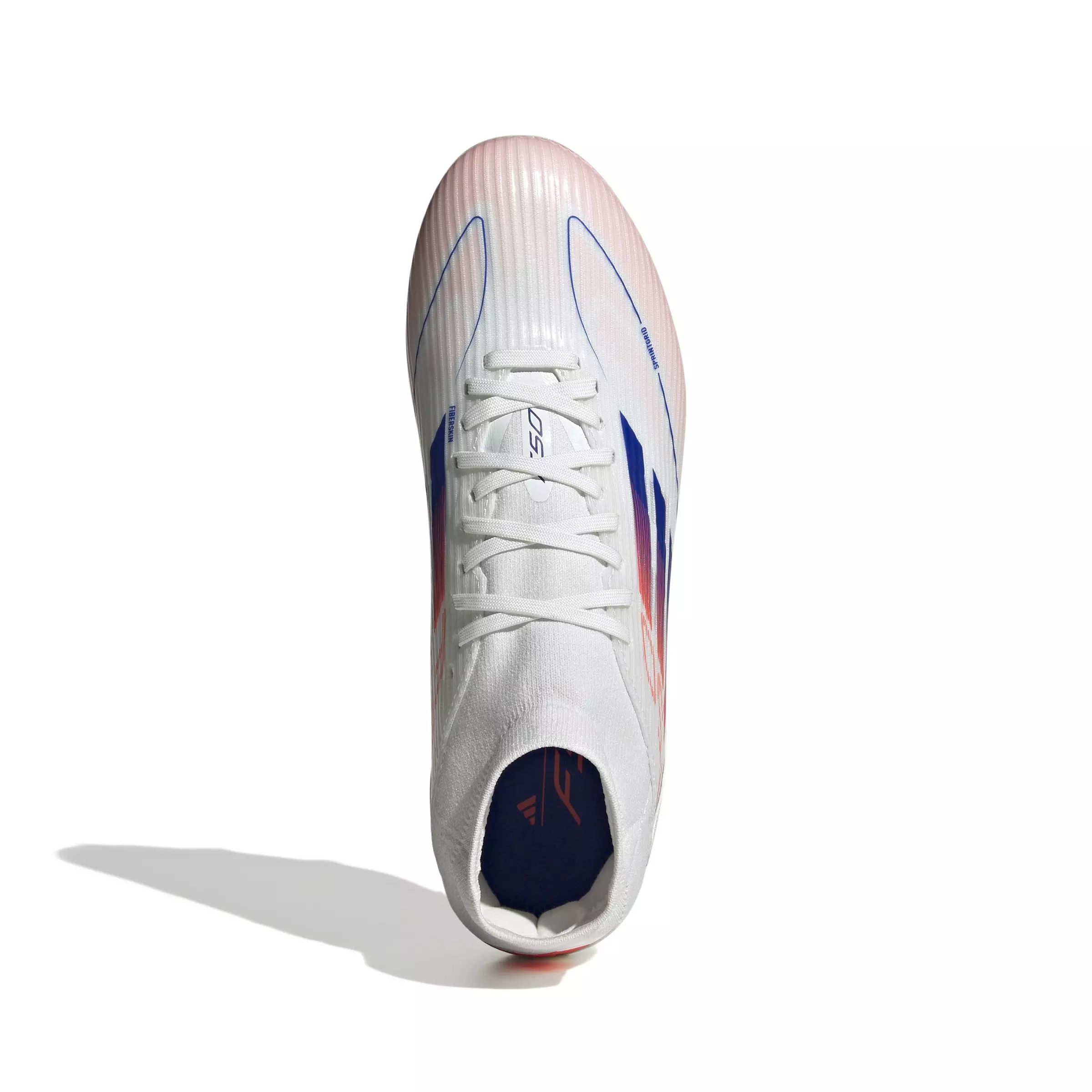 adidas F50 League Mid-Cut FG/MG "White/Red/Blue" Women's Soccer Cleat - WHITE/ROYAL/RED