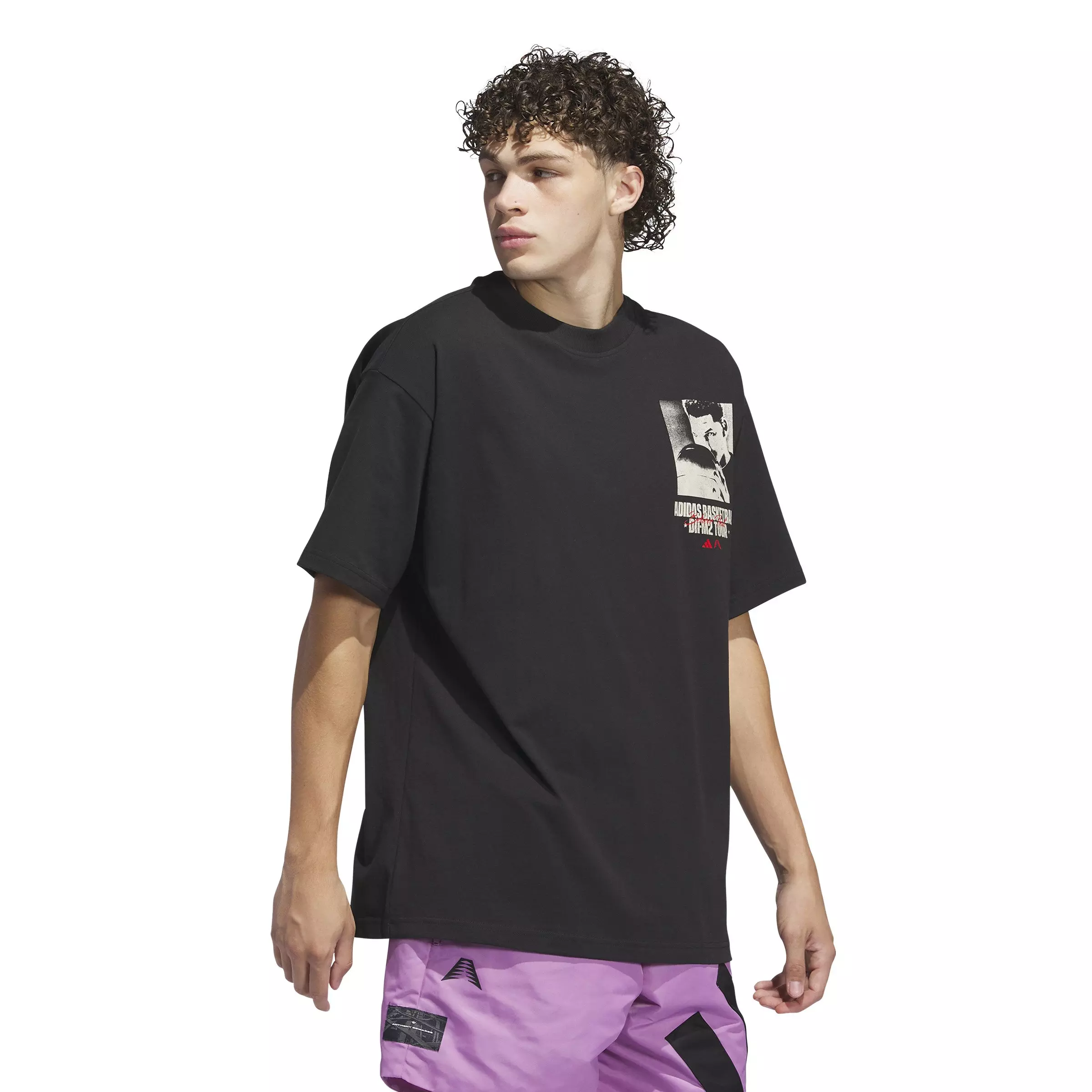 adidas Men's Anthony Edwards Graphic Tee - BLACK