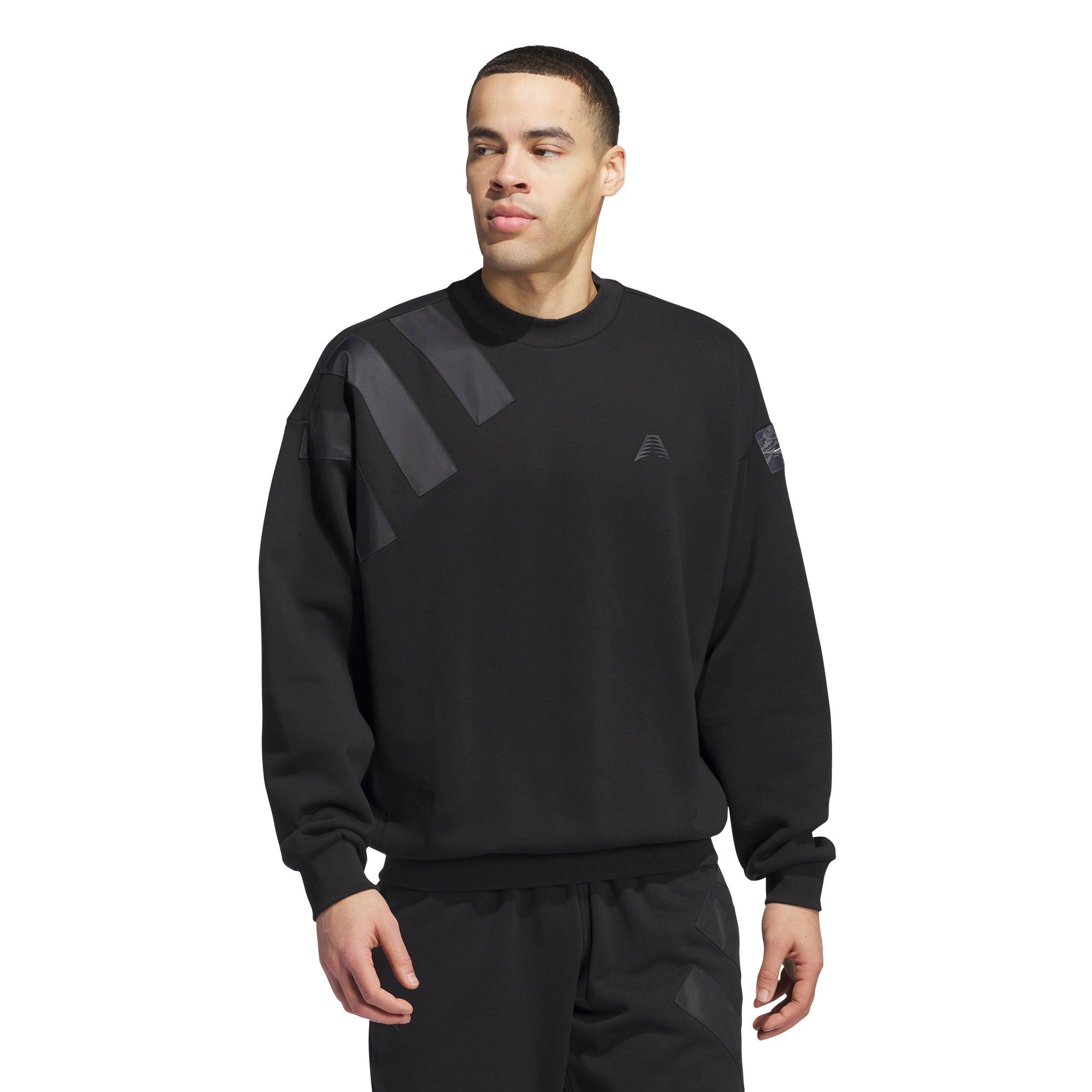 adidas Men's Anthony Edwards Foundation Crew Sweatshirt - BLACK Thumbnail View 1