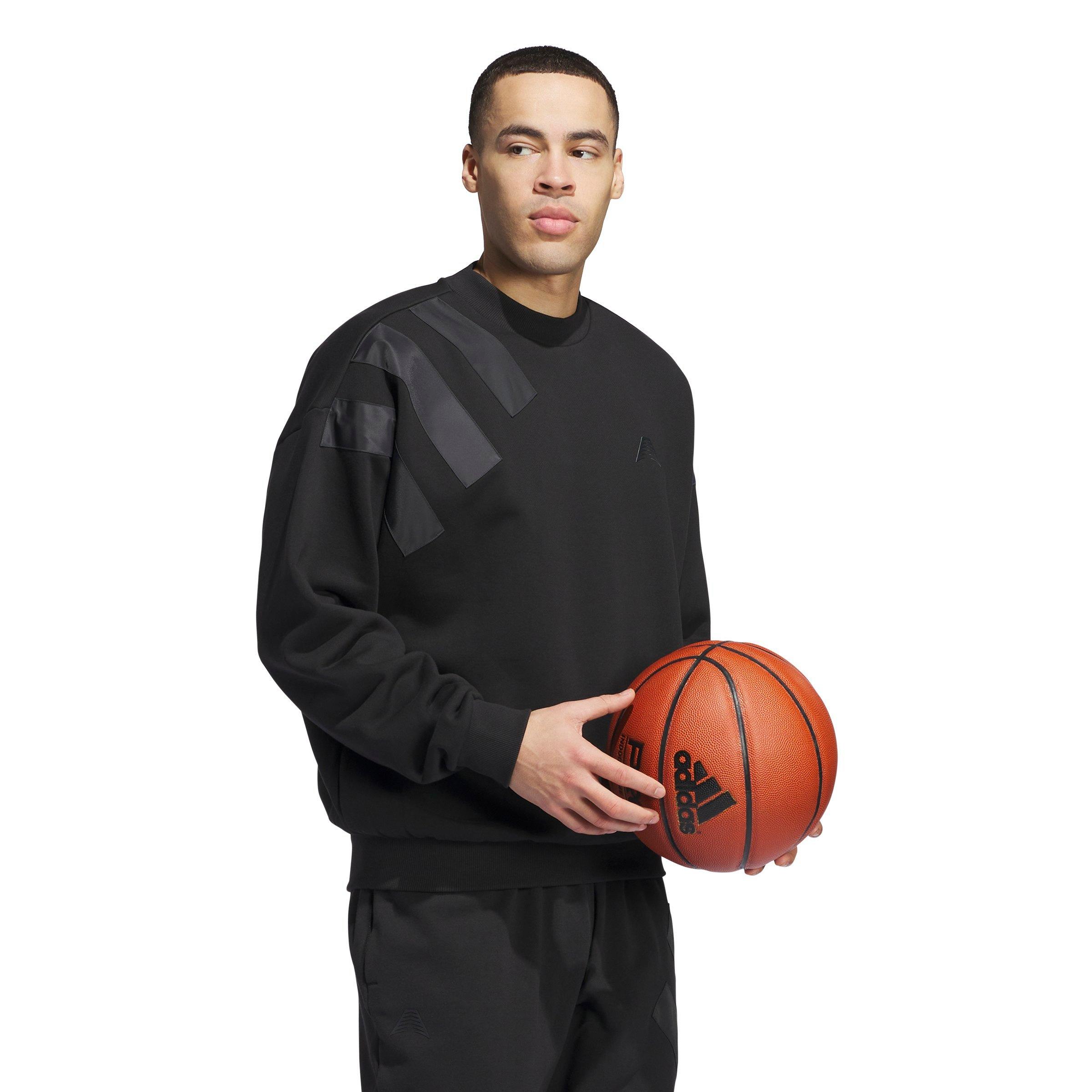 adidas Men's Anthony Edwards Foundation Crew Sweatshirt - BLACK Thumbnail View 6