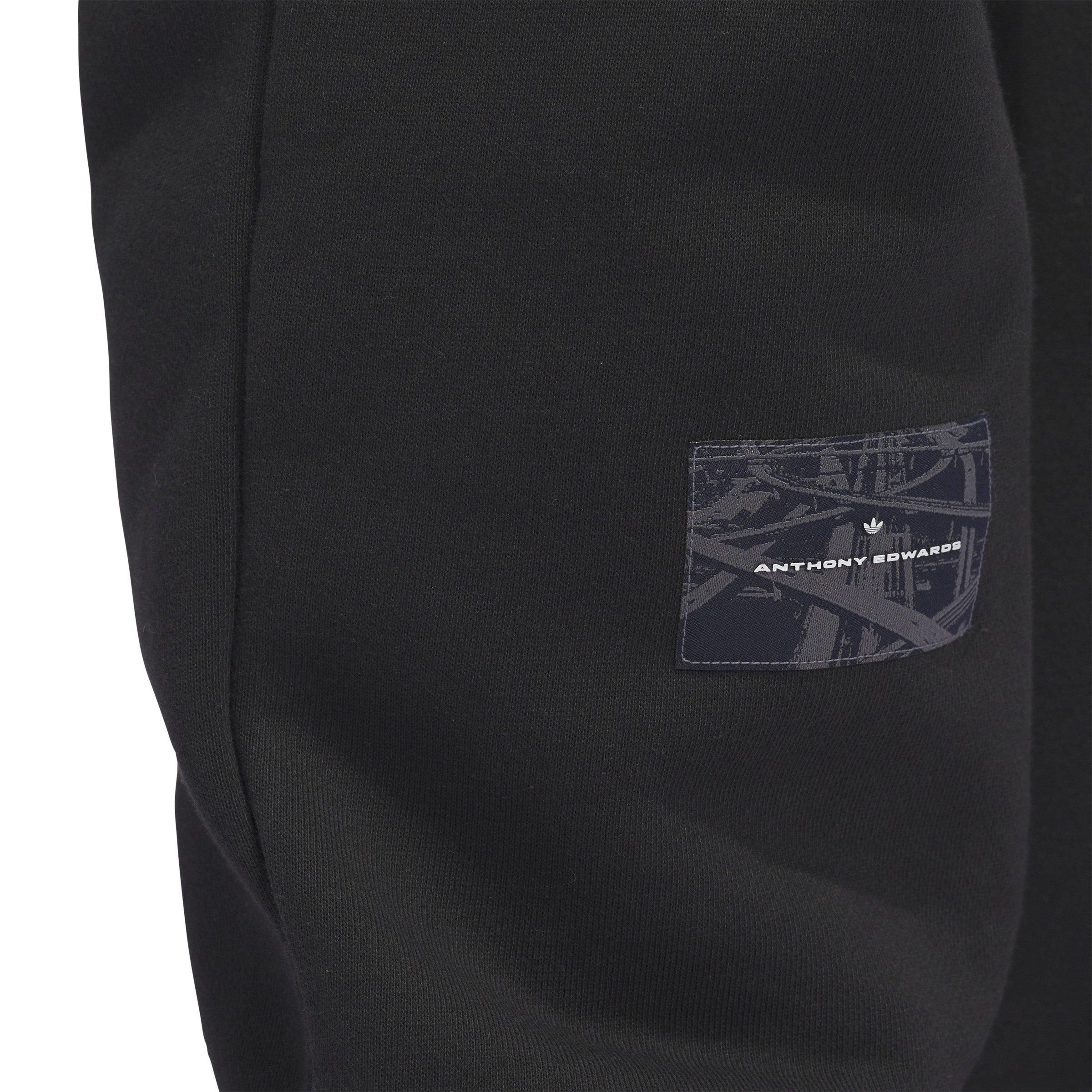 adidas Men's Anthony Edwards Foundation Pants - BLACK Thumbnail View 5