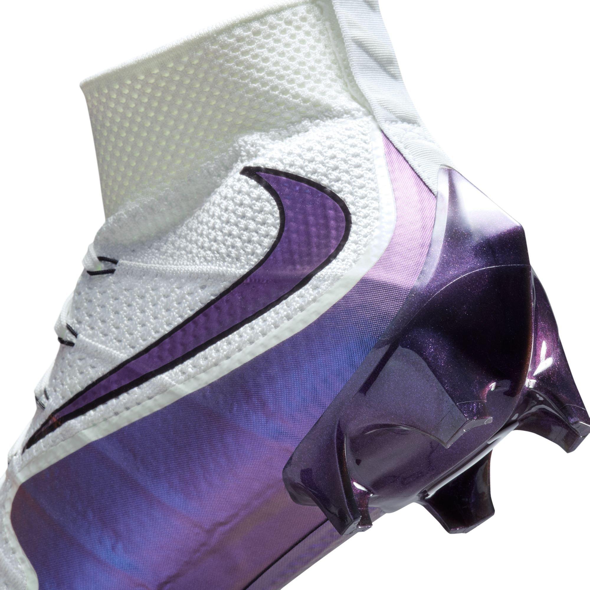 Nike Vapor Edge 360 "Untouchable" Men's Football Cleat - WHITE/BLACK/PURPLE Thumbnail View 11