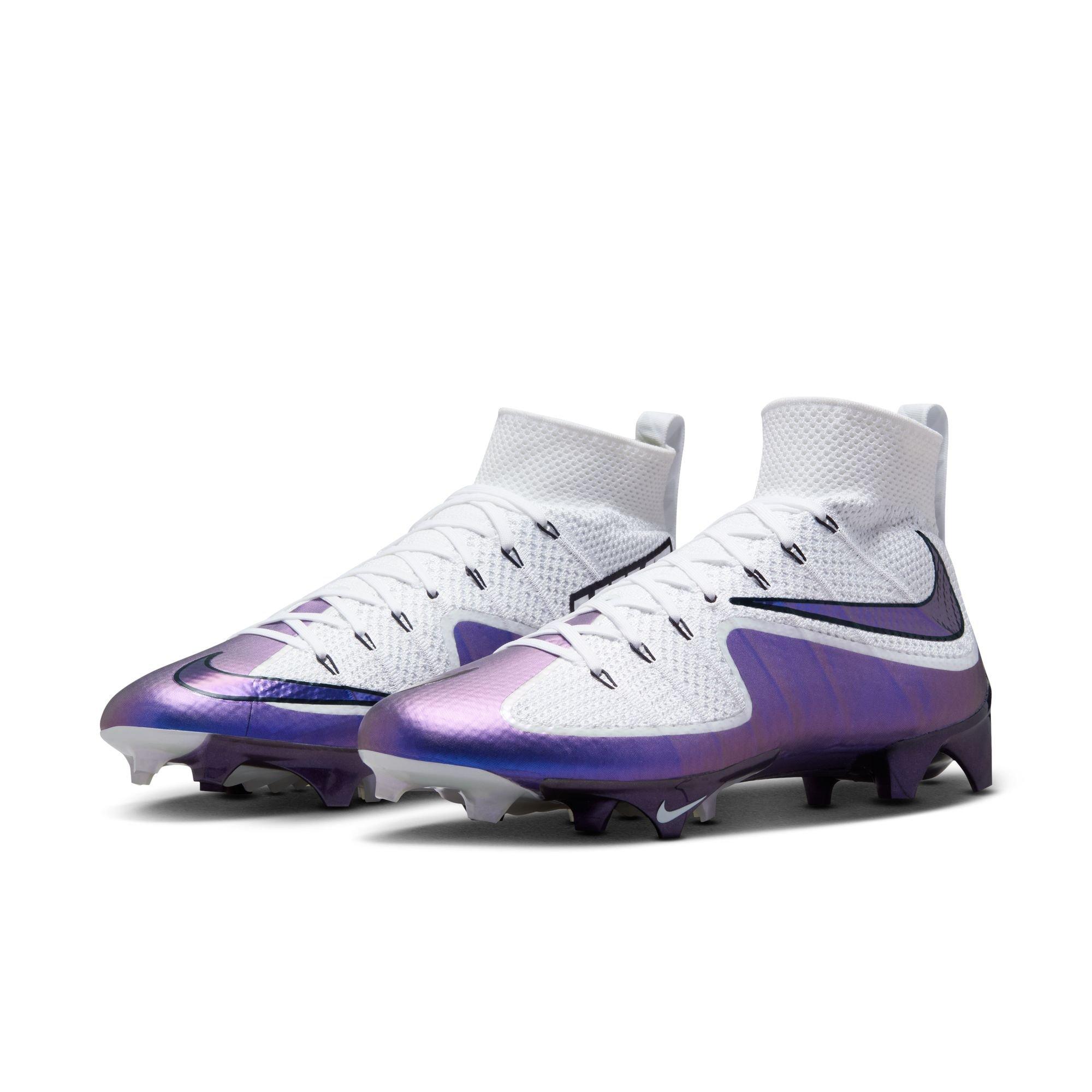 Nike Vapor Edge 360 "Untouchable" Men's Football Cleat - WHITE/BLACK/PURPLE Thumbnail View 4