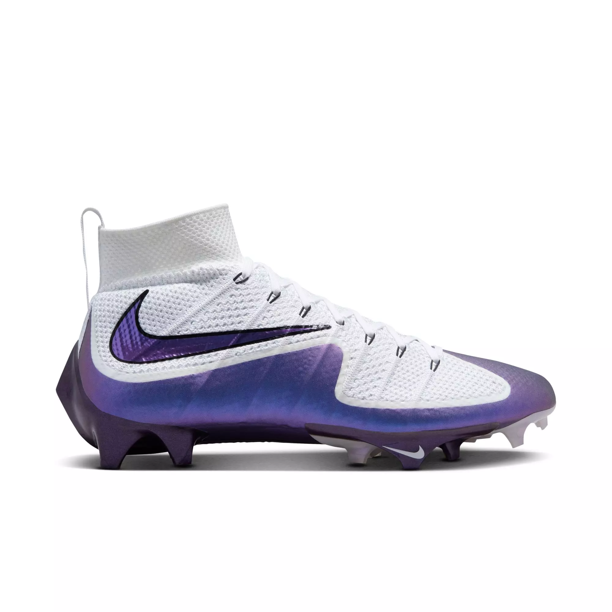 Nike Vapor Edge 360 Untouchable "White Purple/Iridescent" Men's Football Cleat - WHITE/BLACK/PURPLE