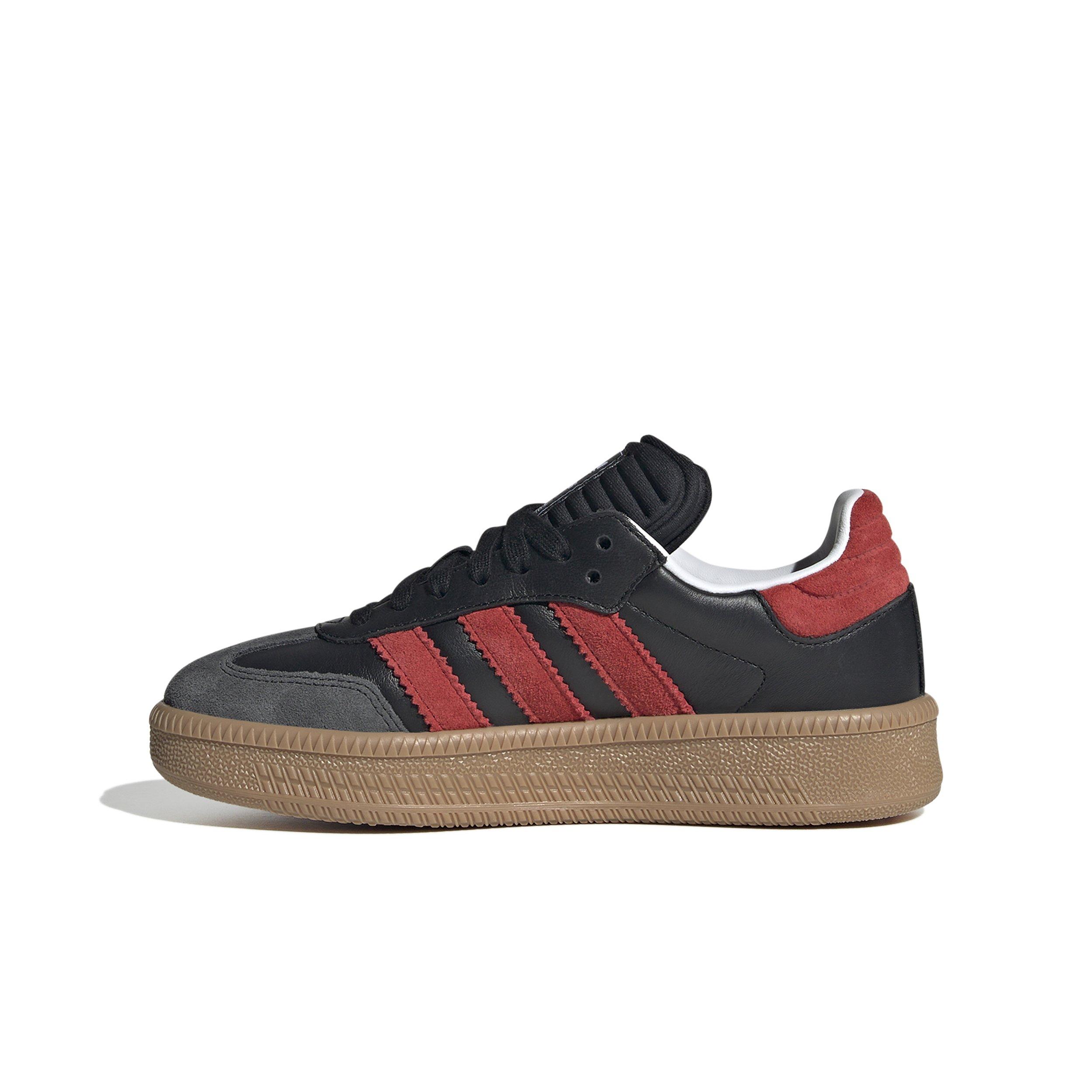 adidas Originals Samba XLG "Core Black/Better Scarlet" Grade School Boys' Shoe - BLACK/RED Thumbnail View 2