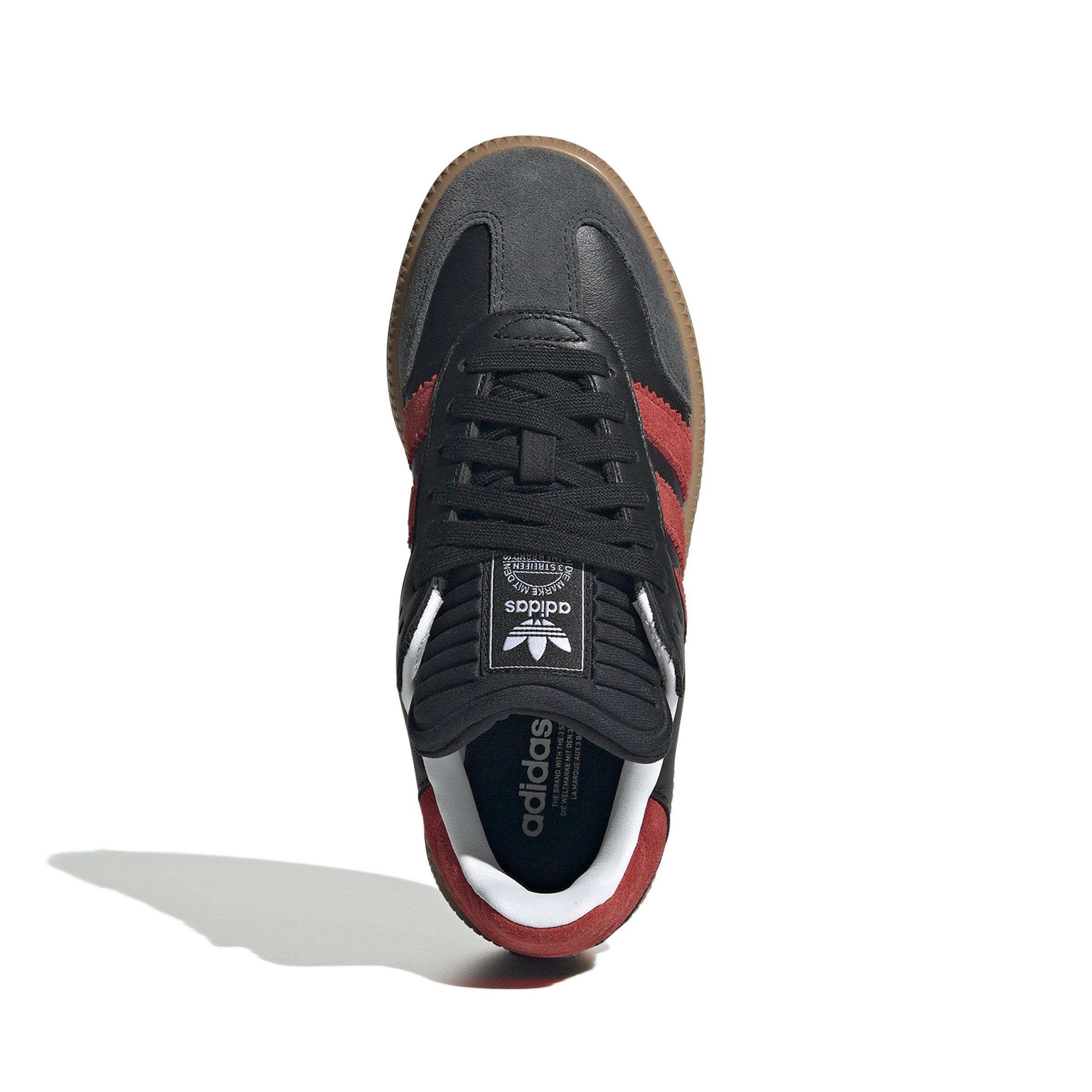 adidas Originals Samba XLG "Core Black/Better Scarlet" Grade School Boys' Shoe - BLACK/RED Thumbnail View 6