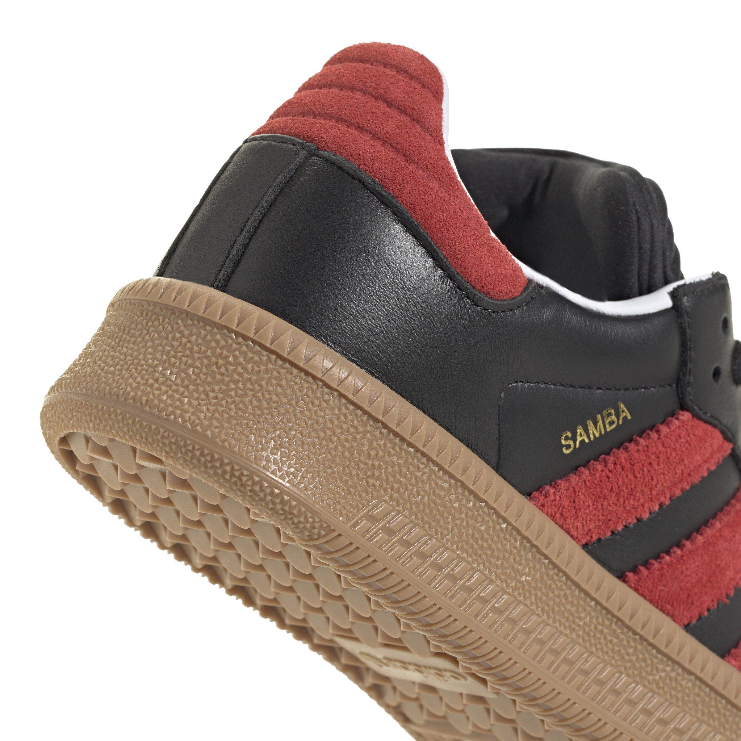 adidas Originals Samba XLG "Core Black/Better Scarlet" Grade School Boys' Shoe - BLACK/RED Thumbnail View 8