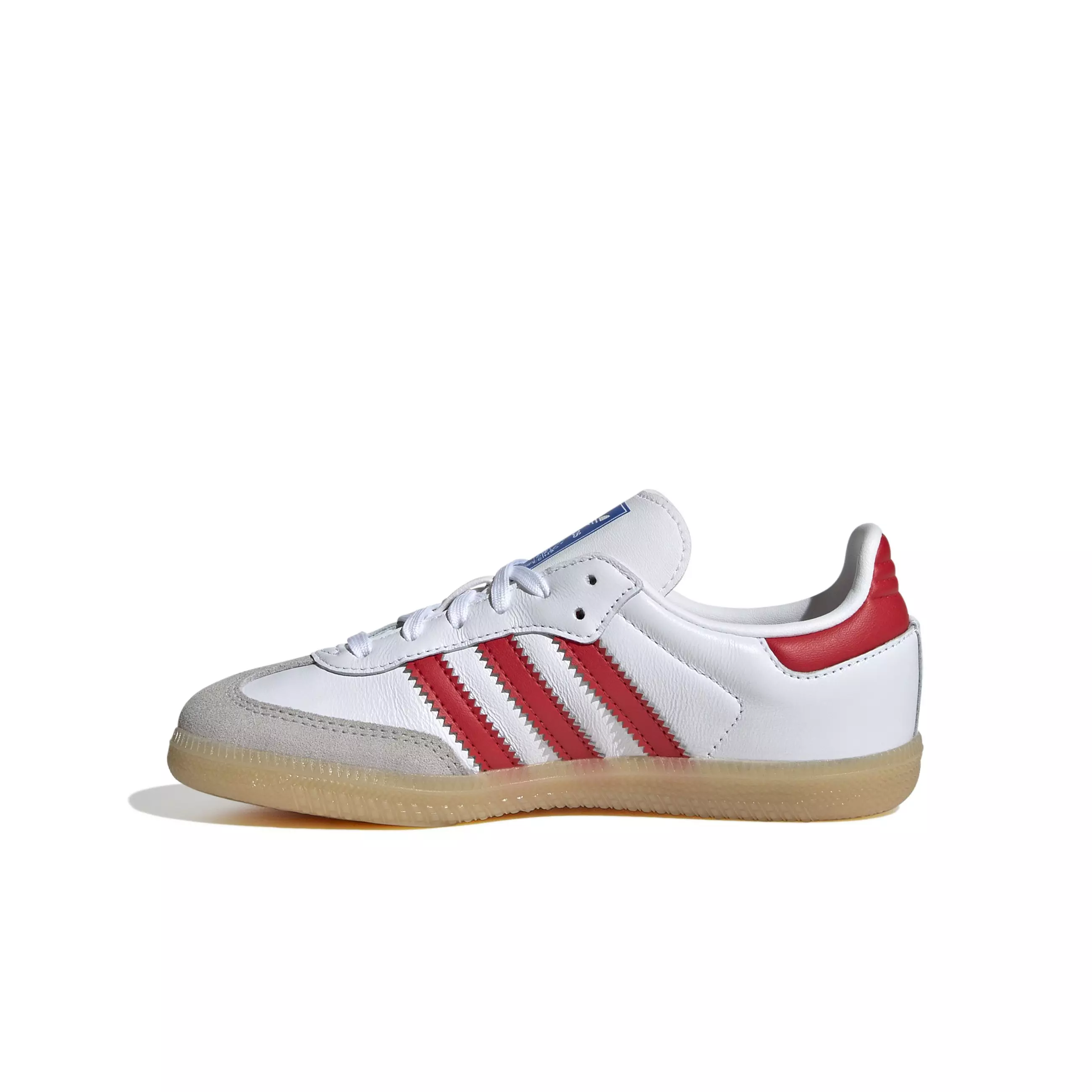 adidas Originals Samba OG "Ftwr White/Collegiate Red/Gum" Preschool Boys' Shoe - WHITE/RED