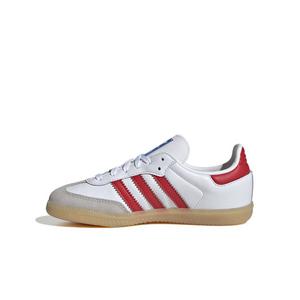 adidas Originals Samba OG "Ftwr White/Collegiate Red/Gum" Preschool Boys' Shoe