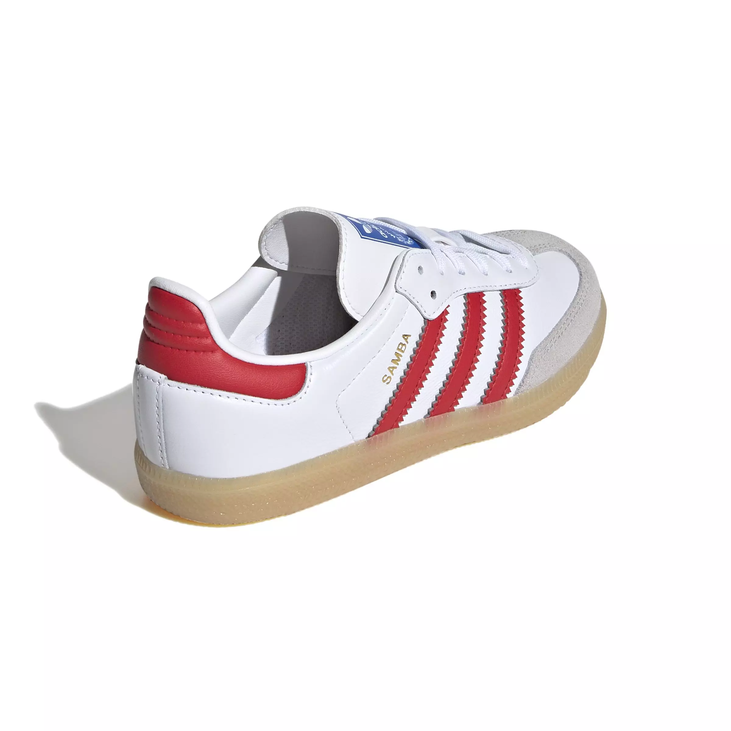 adidas Originals Samba OG "Ftwr White/Collegiate Red/Gum" Preschool Boys' Shoe - WHITE/RED