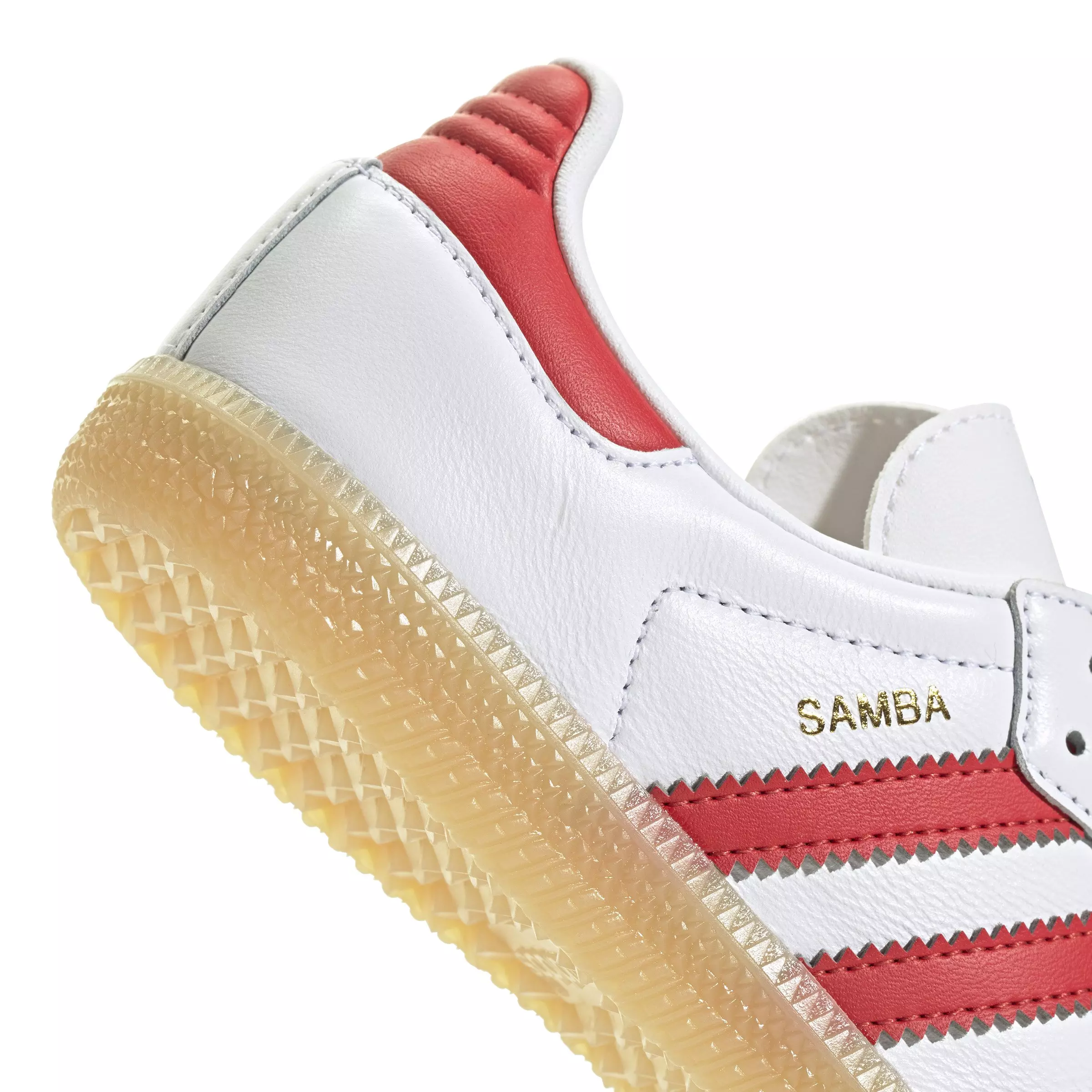 adidas Originals Samba OG "Ftwr White/Collegiate Red/Gum" Preschool Boys' Shoe - WHITE/RED