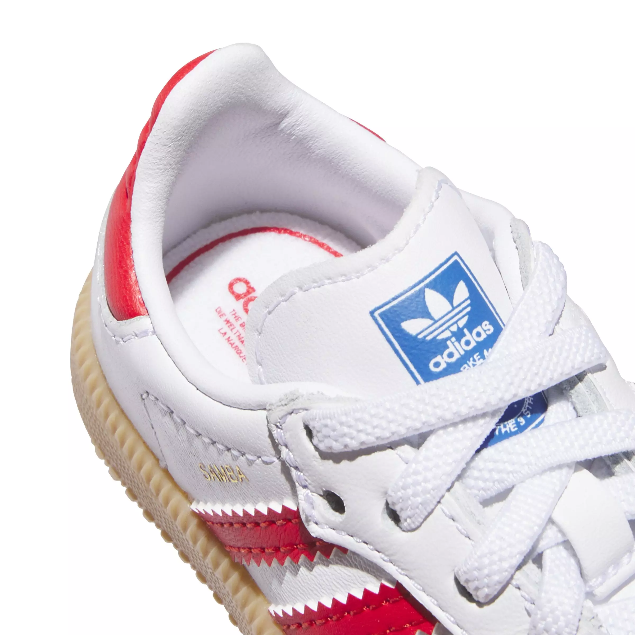 adidas Originals Samba "White/Red" Toddler Boys' Shoe - WHITE/RED