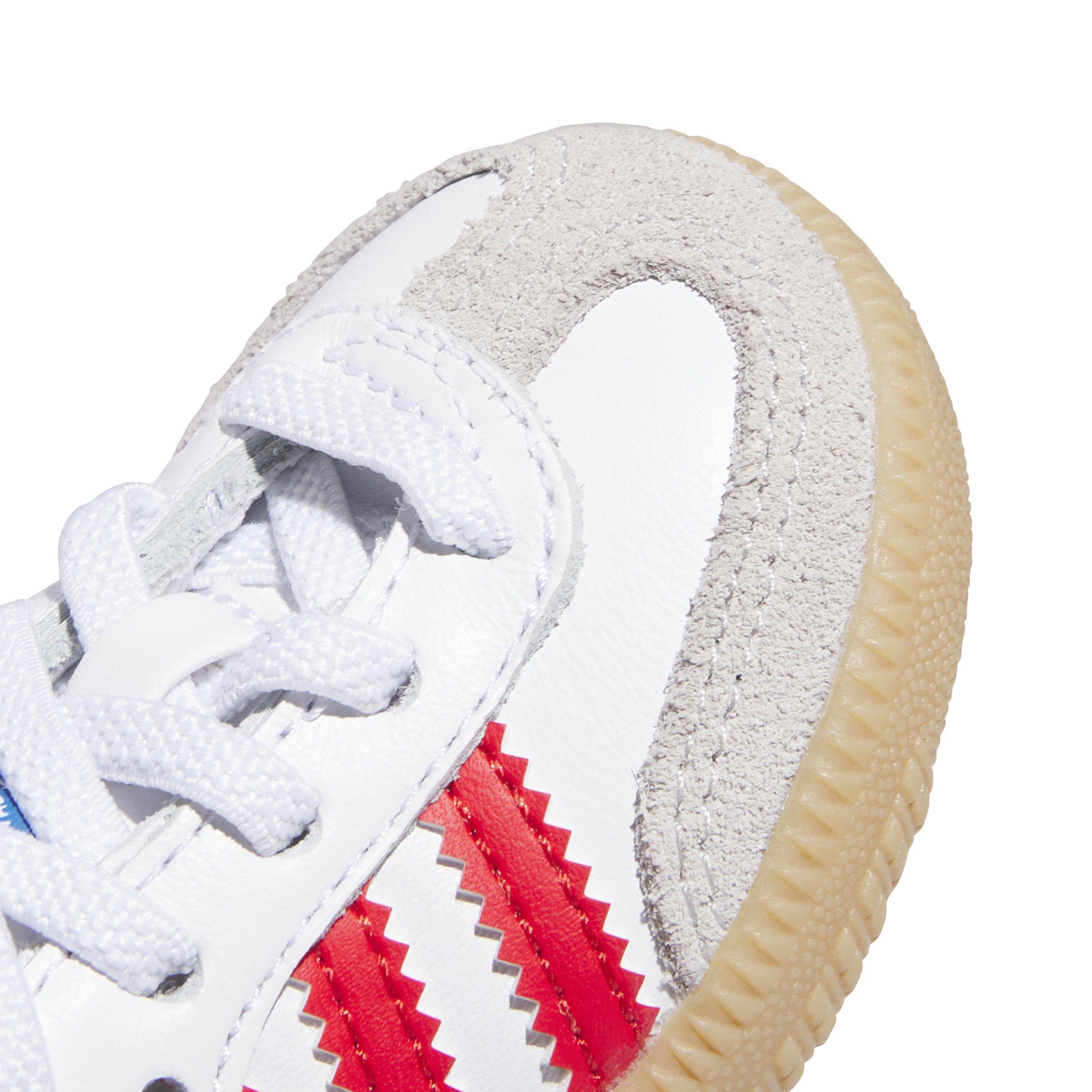 adidas Originals Samba "White/Red" Toddler Boys' Shoe - WHITE/RED Thumbnail View 8