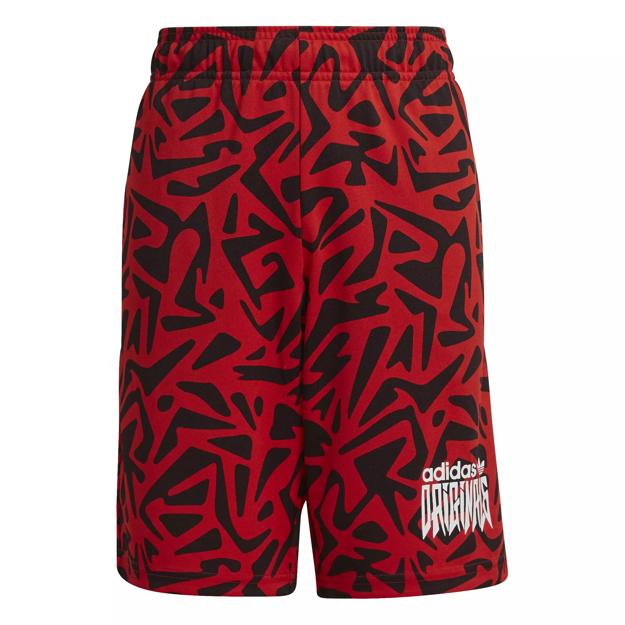 adidas Big Boys' Originals Sport Shorts - BLACK/RED