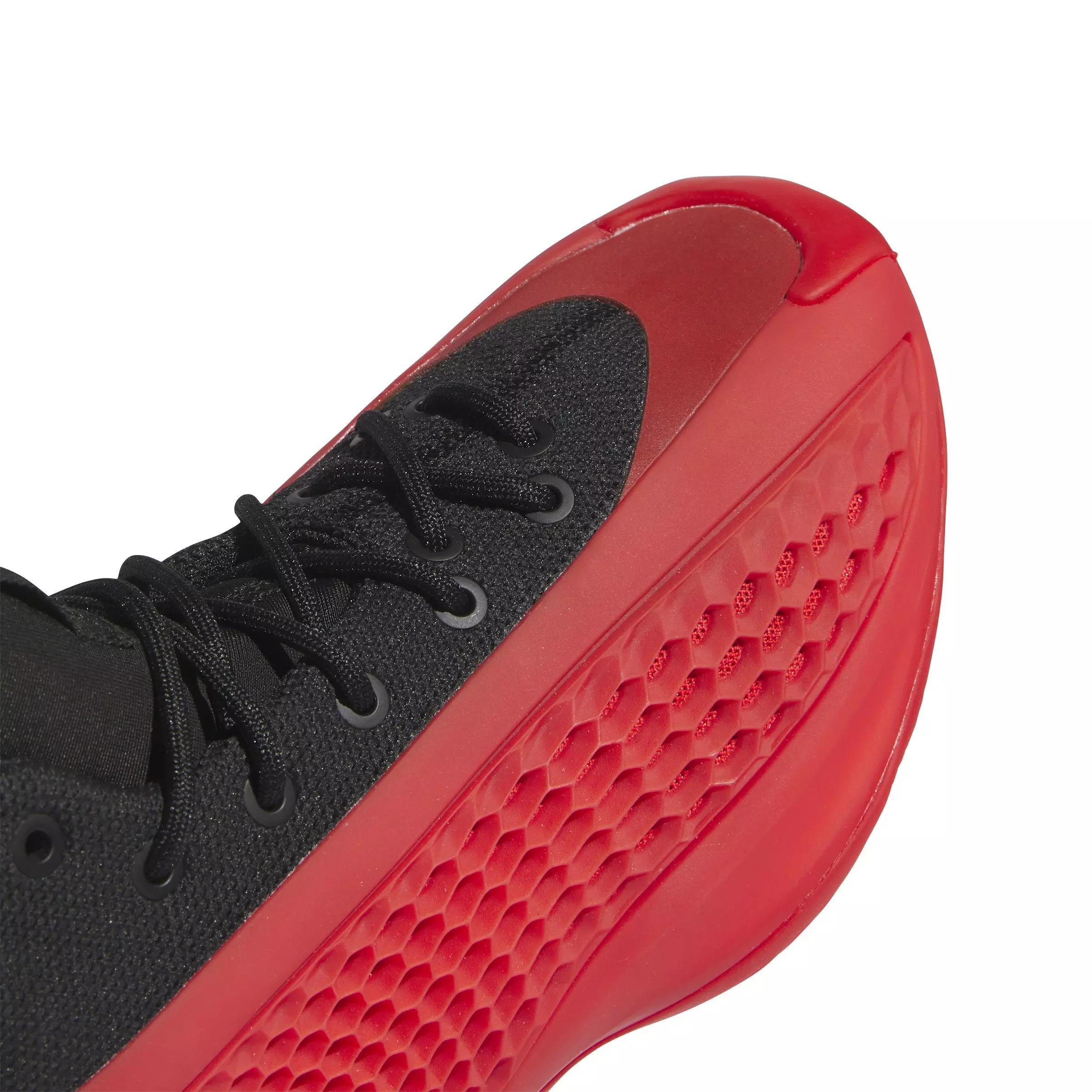 adidas Anthony Edwards 1 "Pure Ruby" Grade School Kids' Basketball Shoe - BLACK/RED/CLOUD WHITE