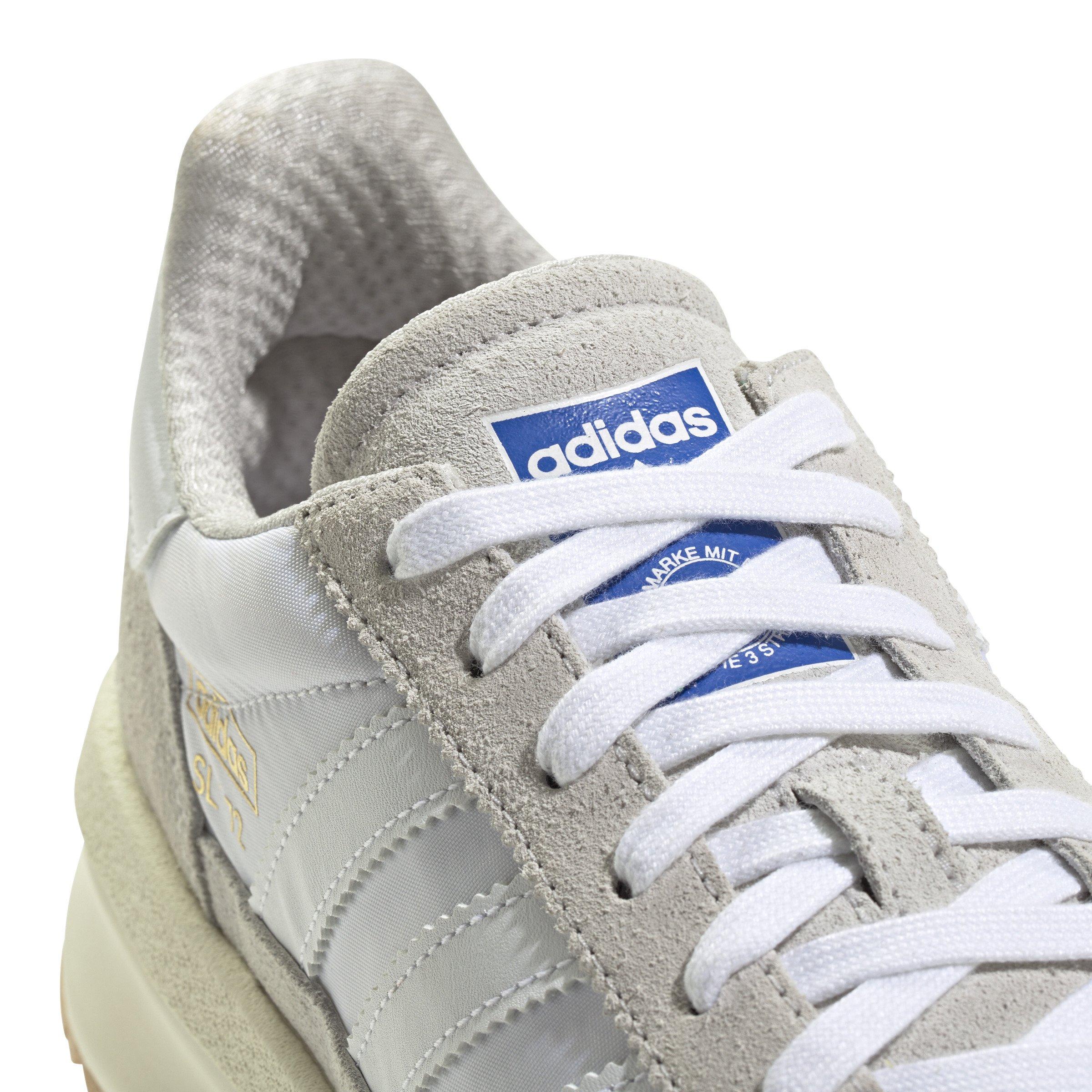 adidas Originals SL 72 RTN "Crystal White/Core Black" Men's Shoe - GREY/WHITE Thumbnail View 4