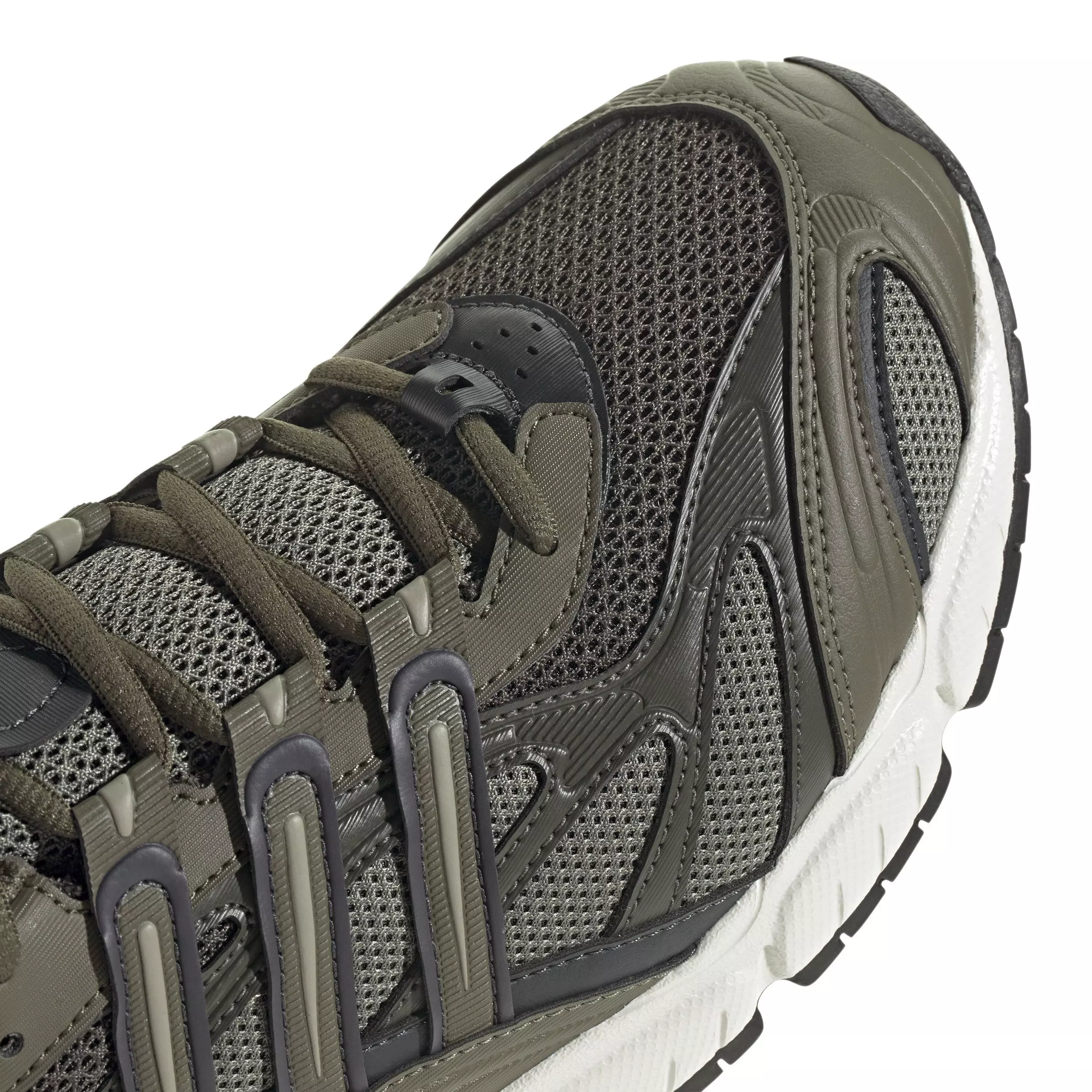 adidas Temper Run 2.0 "Olive Strata/Silver Pebble/Shadow Olive" Men's Shoe - GREEN/BLACK