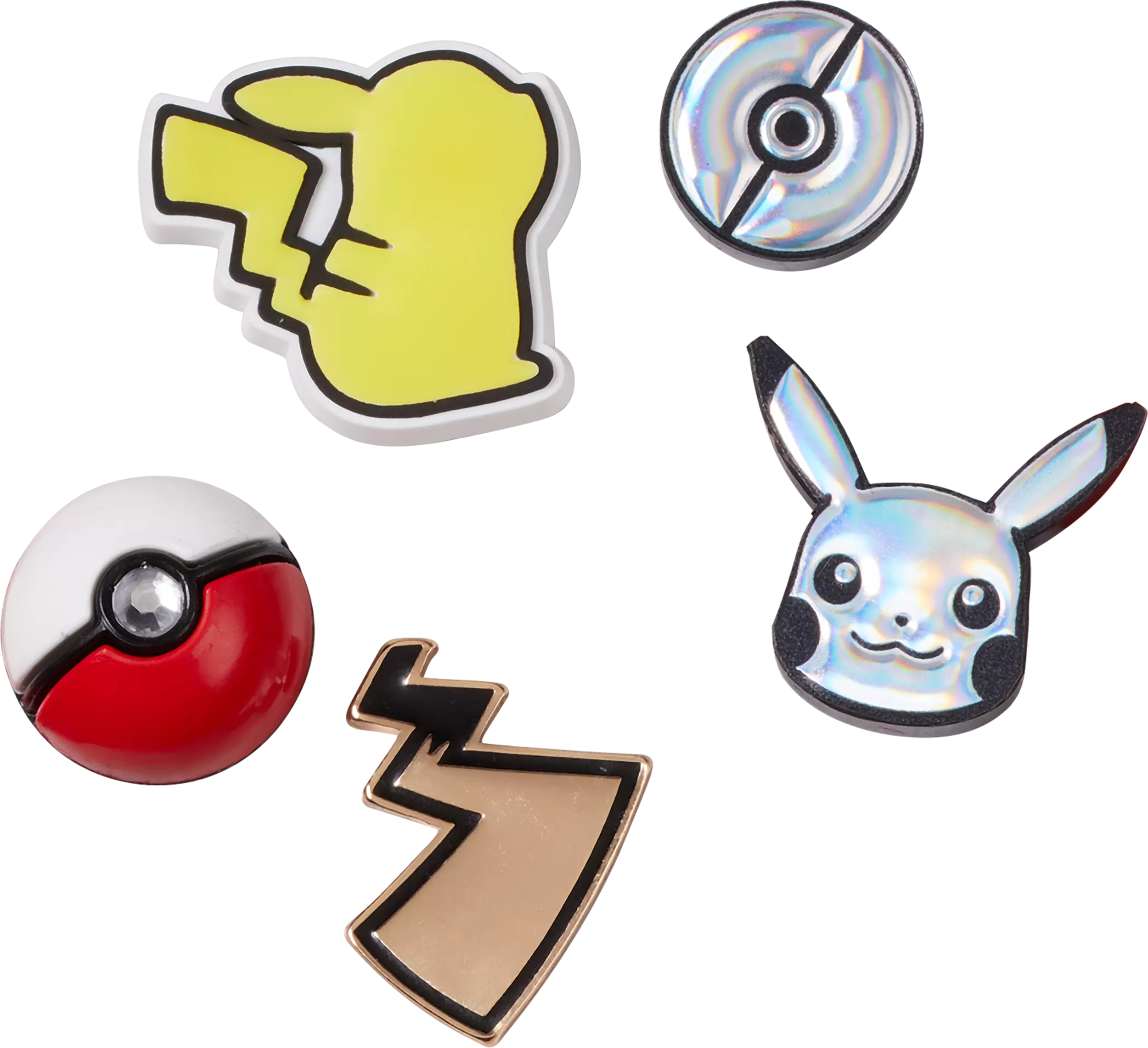 Crocs Elevated Pokemon Jibbitz Charms-5PK - AS SHOWN