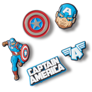Crocs Captain America Jibbitz Charms-5PK