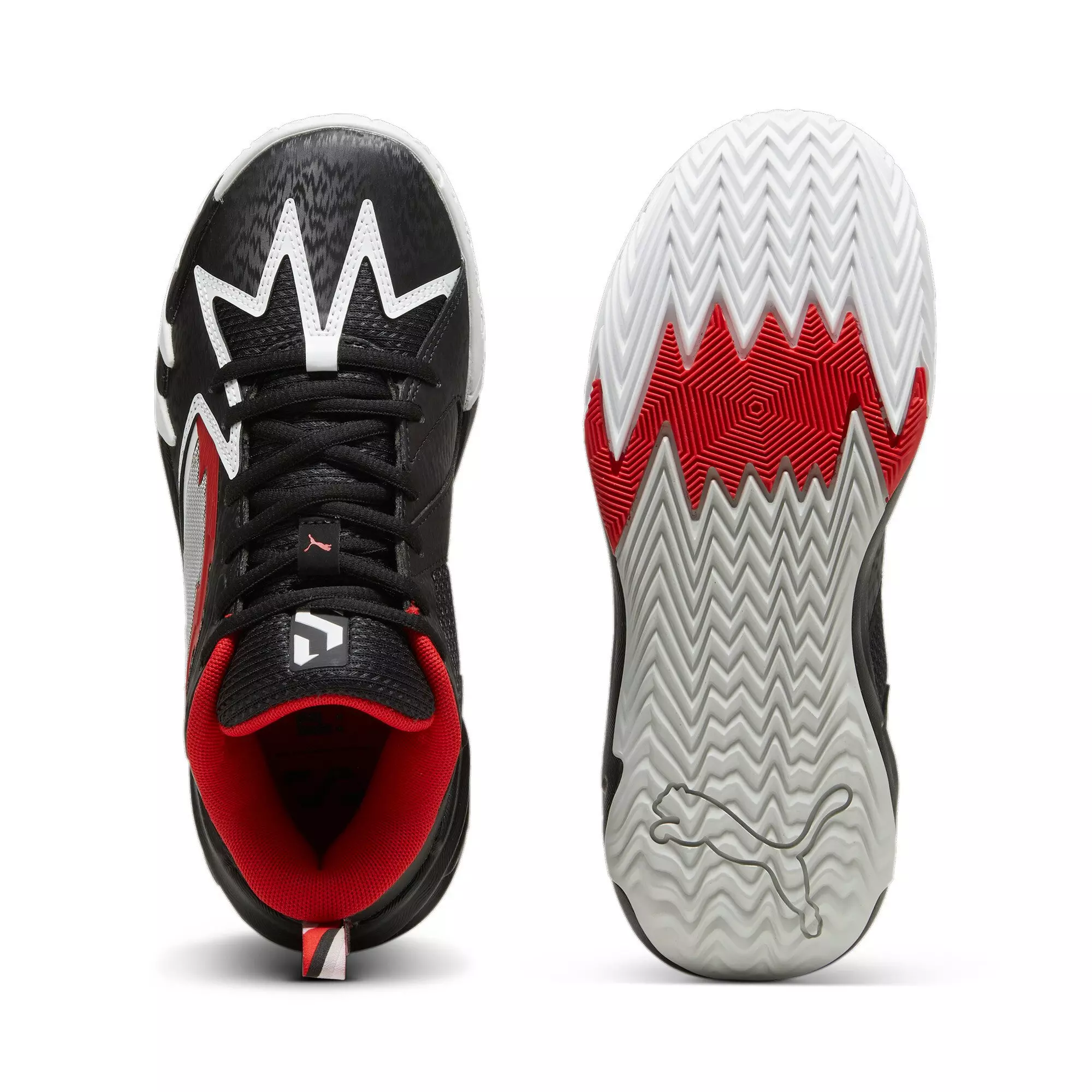 PUMA Scoot Zero "O.D.D City" Grade School Kids' Basketball Shoe - BLACK/RED