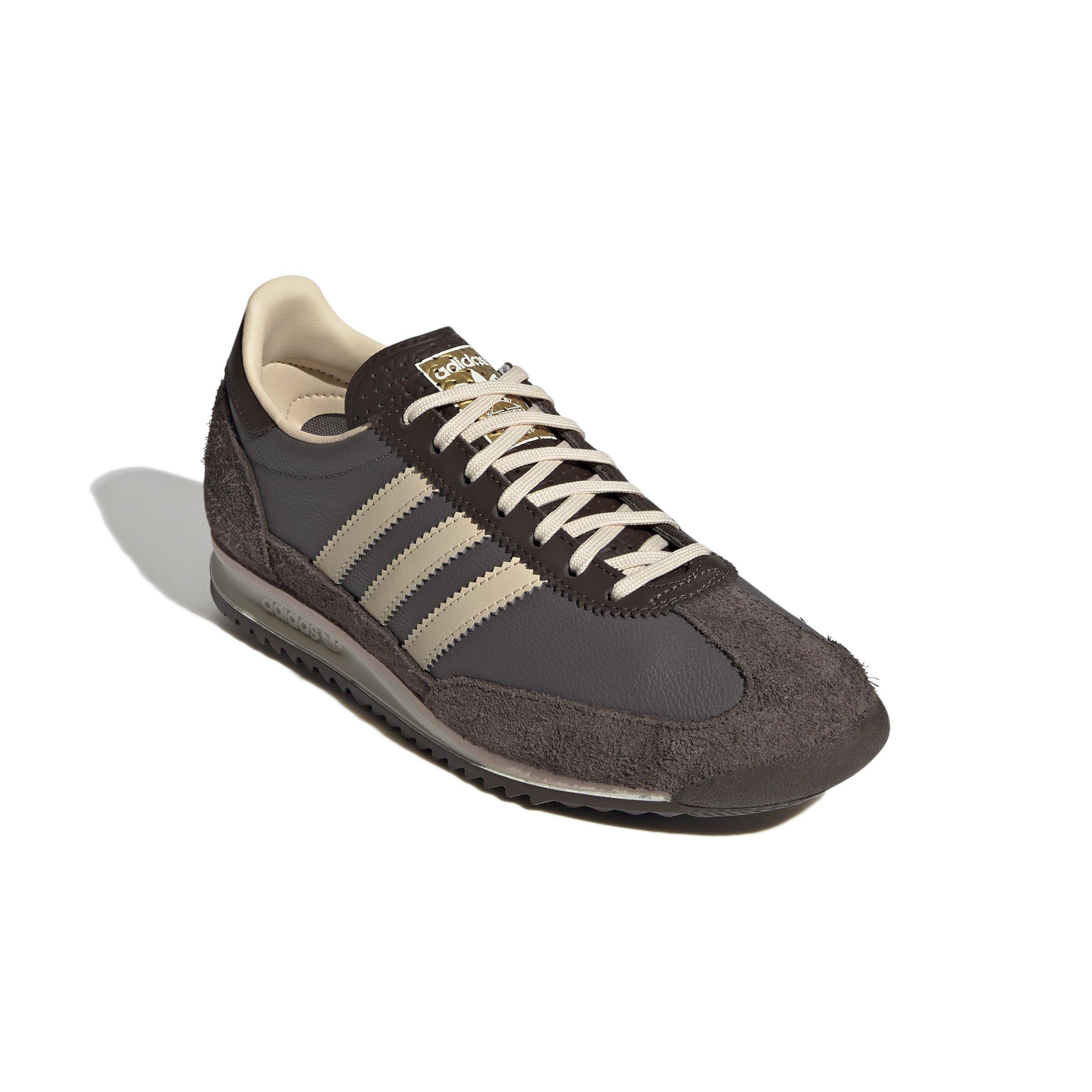 adidas Originals SL 72 OG "Charcoal Crystal/Sand Brown" Women's Shoe - WHITE/CHARCOAL Thumbnail View 3