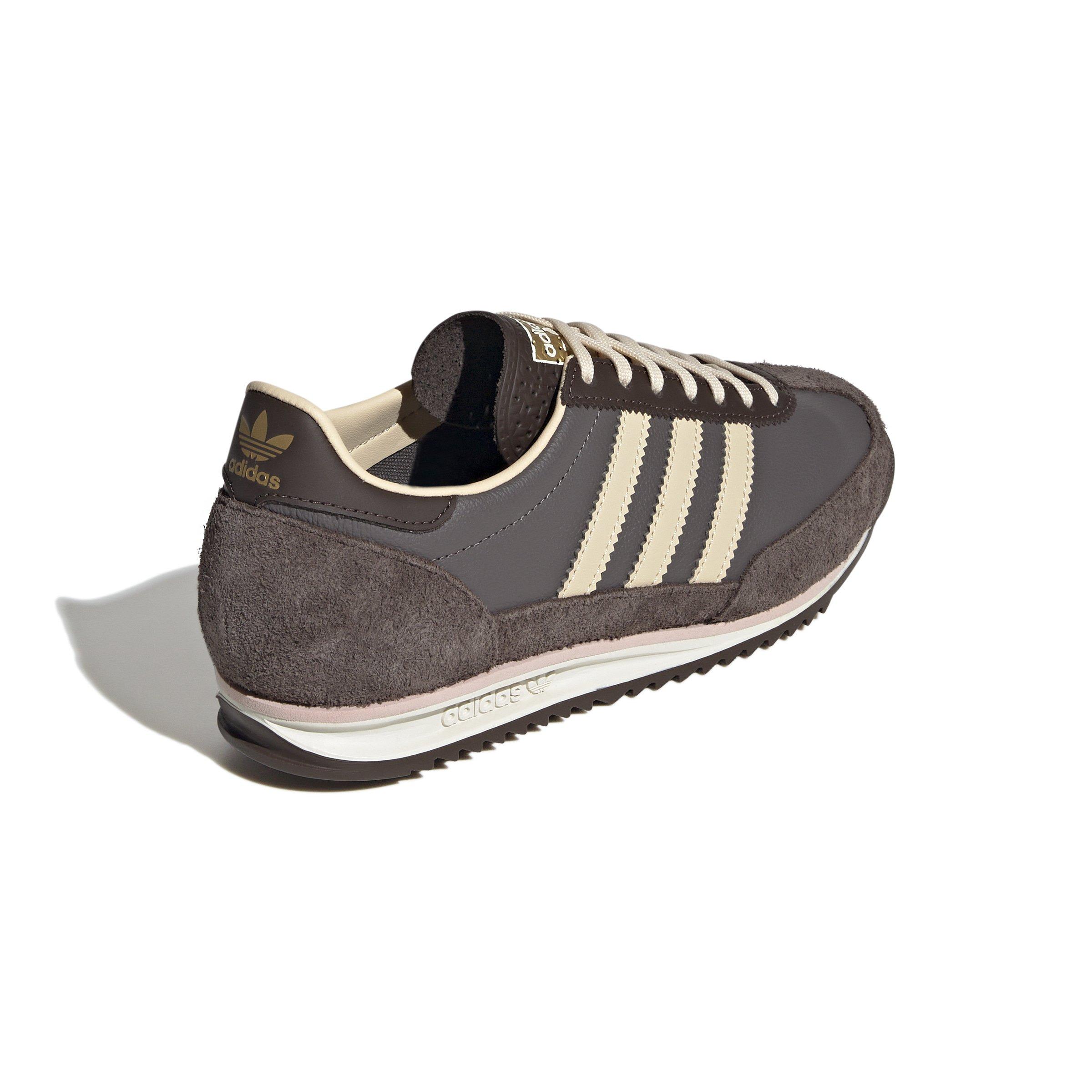 adidas Originals SL 72 OG "Charcoal Crystal/Sand Brown" Women's Shoe - WHITE/CHARCOAL Thumbnail View 4