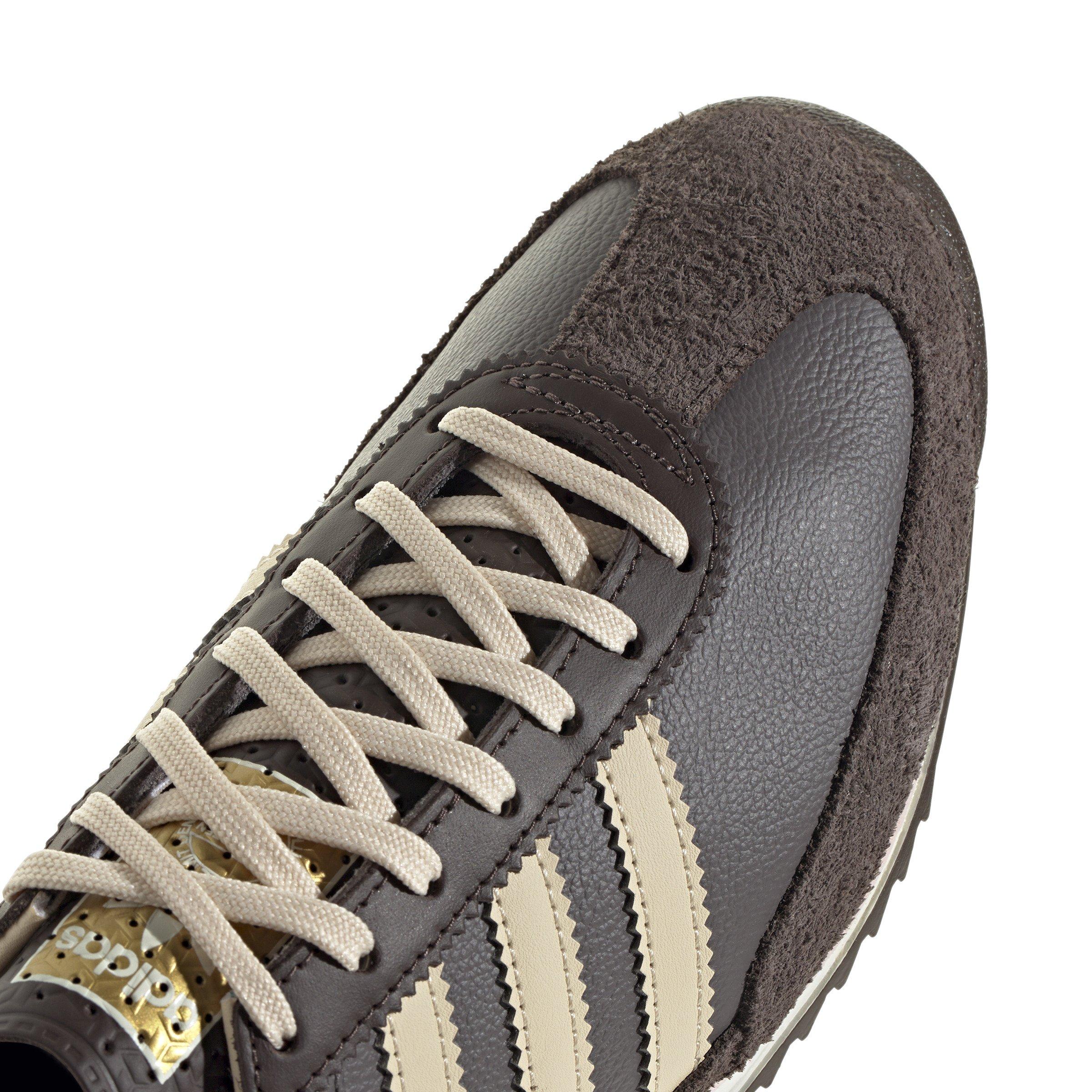 adidas Originals SL 72 OG "Charcoal Crystal/Sand Brown" Women's Shoe - WHITE/CHARCOAL Thumbnail View 8